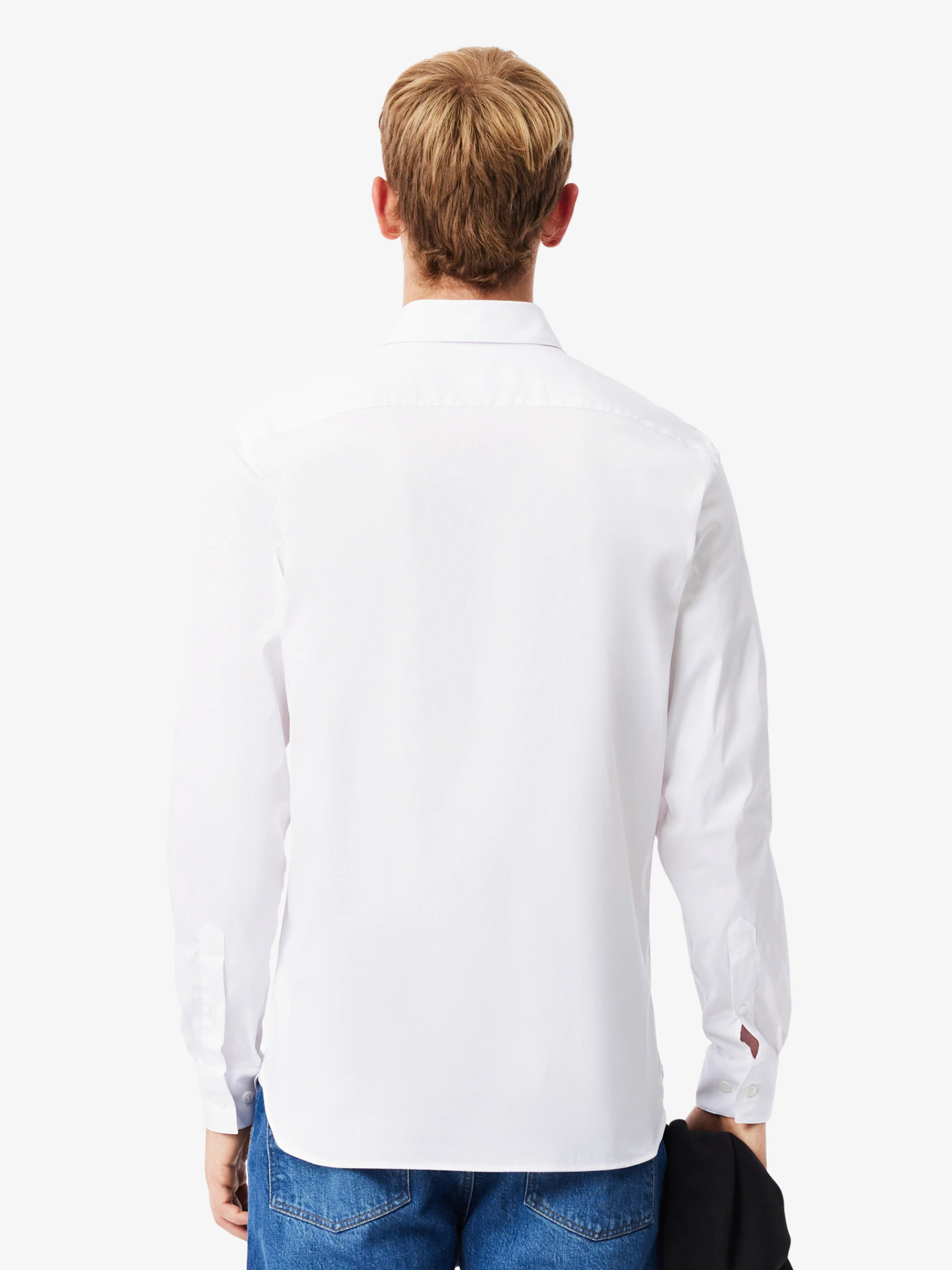 LACOSTE Slim Fit Stretch Poplin Shirt White