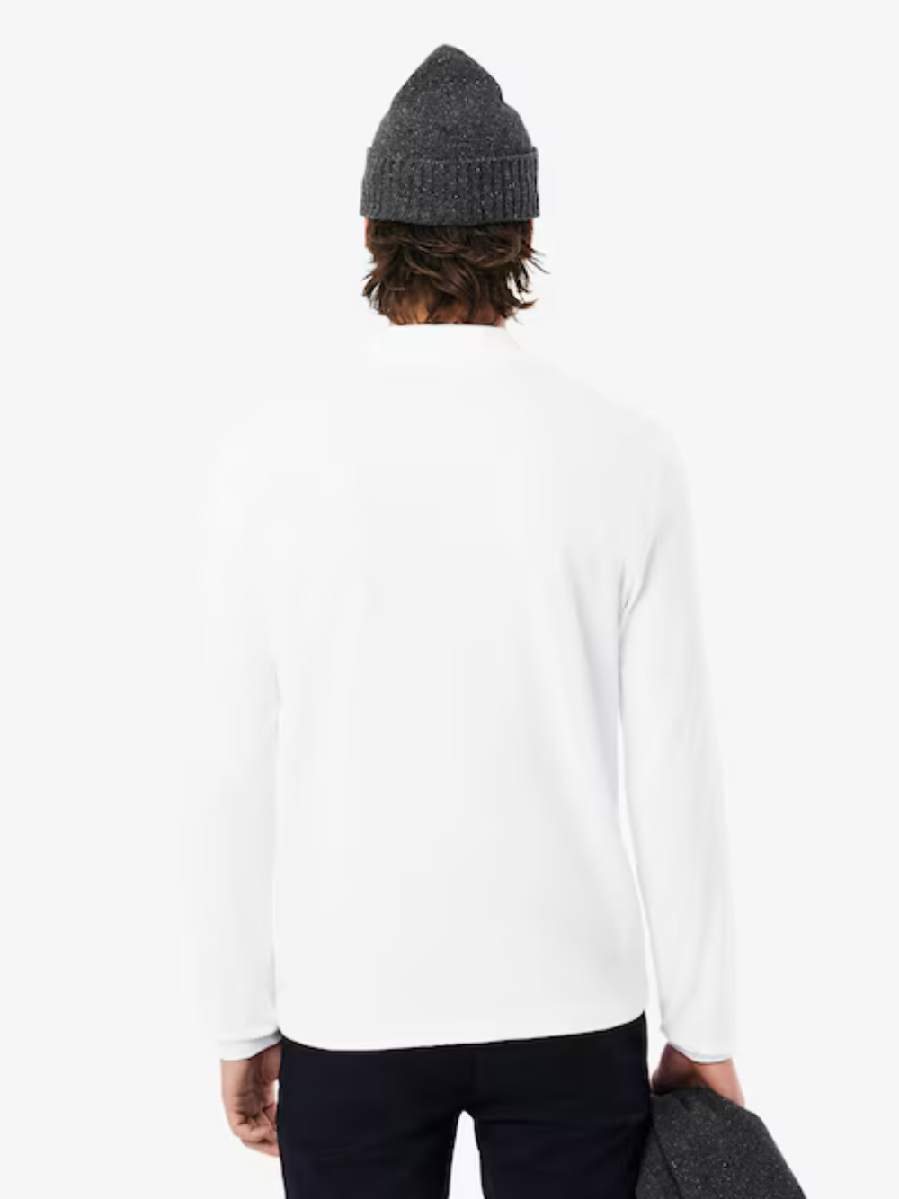 LACOSTE Classic Fit Long Sleeved L.12.12 Polo Shirt White