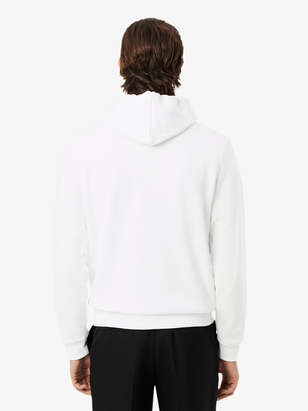 LACOSTE Fleece Hoodie White