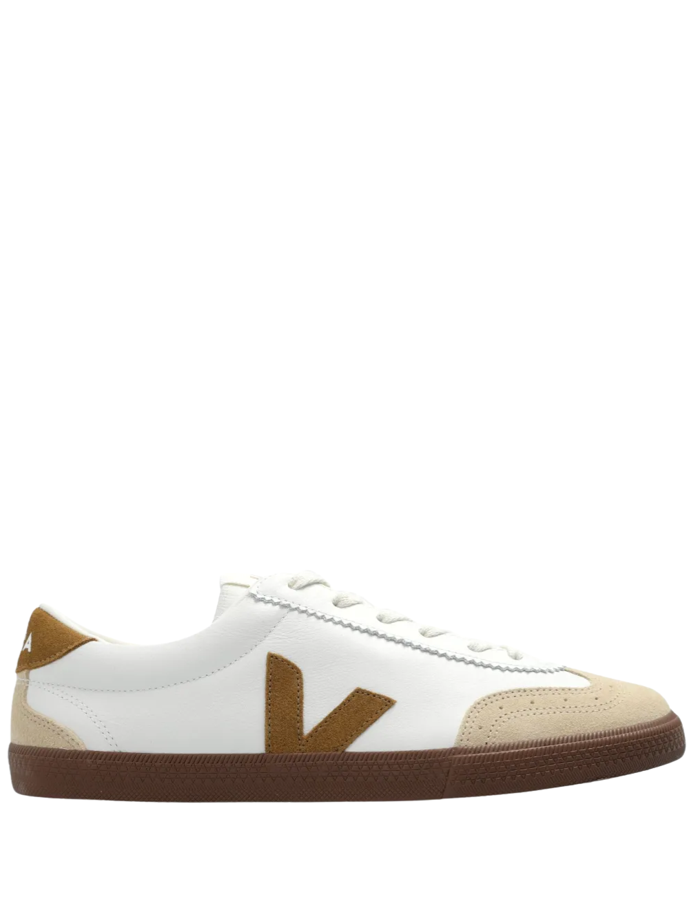 VEJA WOMEN Volley O.T. Leather Sneakers White Tent Bark
