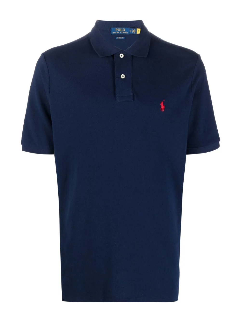 RALPH LAUREN Classic Fit Mesh Polo Shirt Newport Navy