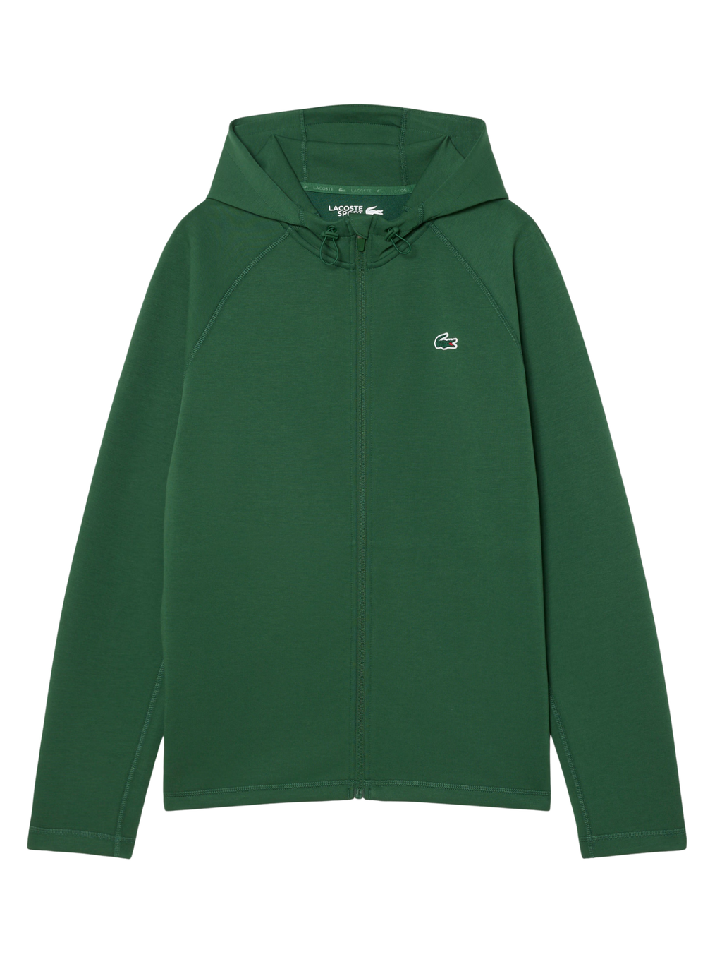LACOSTE Sport Stretch Zipped Hoodie Pine Green