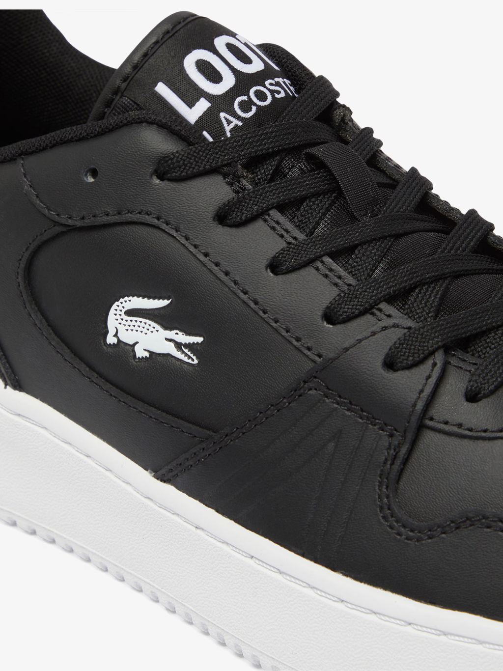 LACOSTE L001 Set Leather Sneakers Black/White