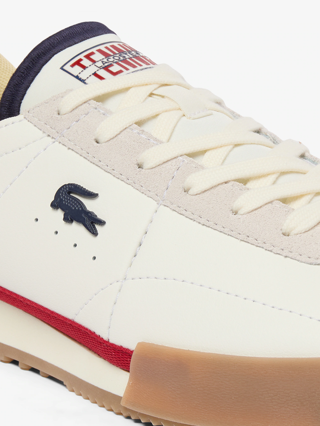 LACOSTE Aura Leather Sneakers White/Navy/Red