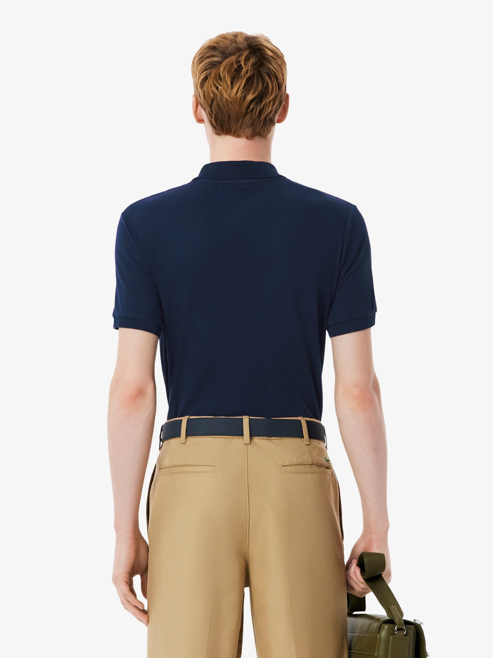 LACOSTE Regular Fit Cotton Pima Polo Shirt Midnight Blue