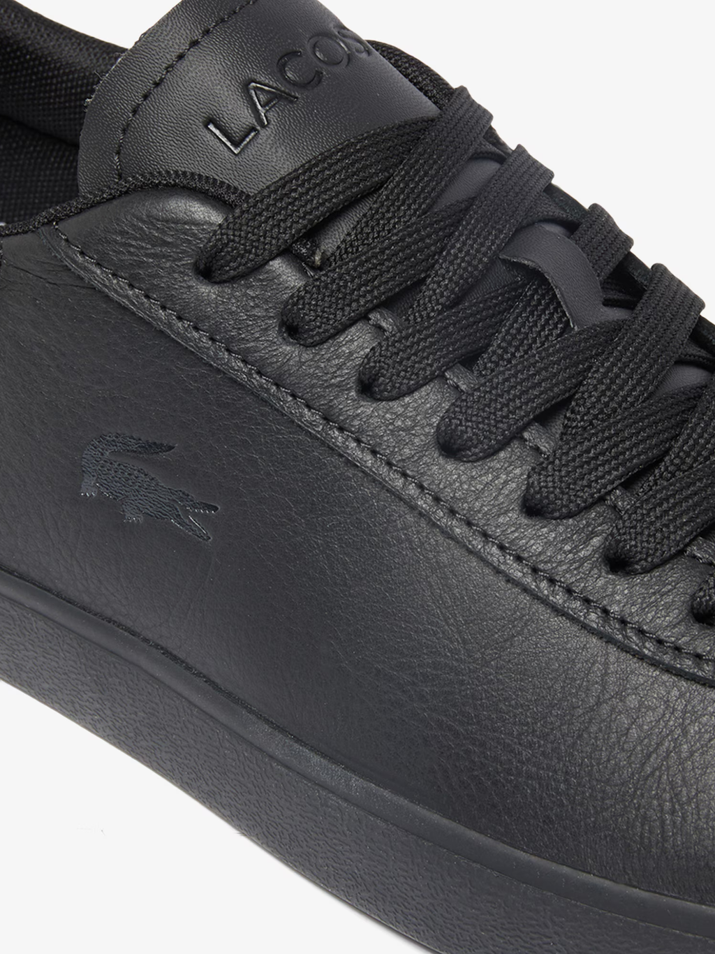 LACOSTE Baseshot Evo Leather Sneakers Black/Black