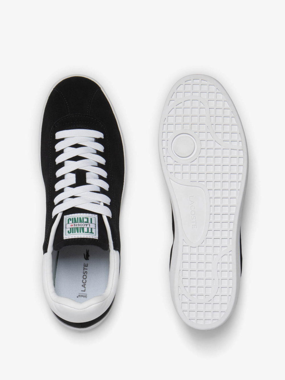 LACOSTE Baseshot Leather Sneakers Black/White