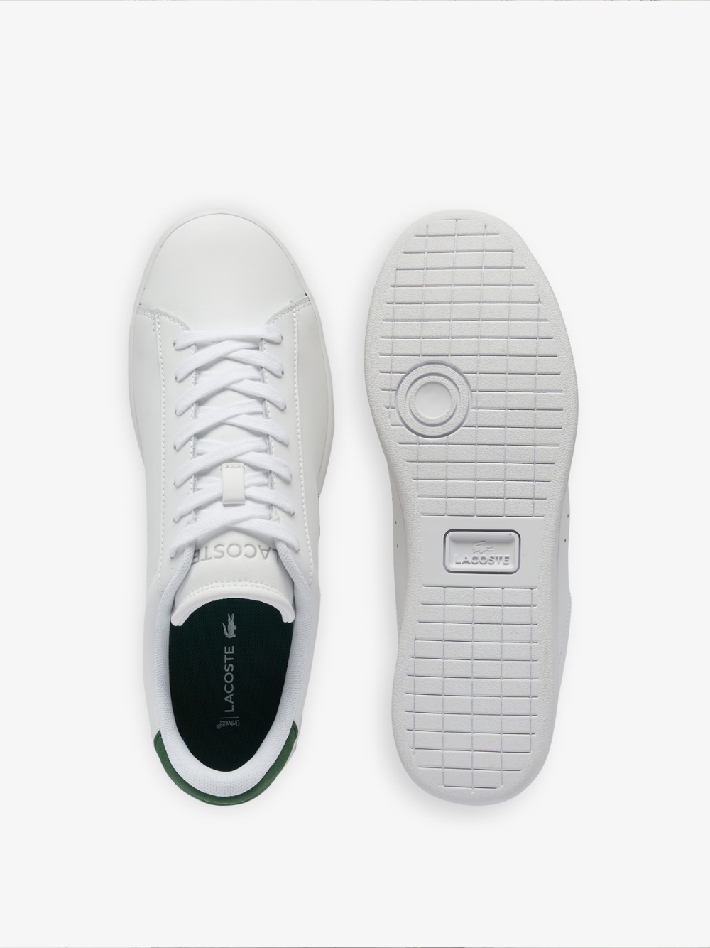 LACOSTE Carnaby Set Leather Sneakers White/Dark Green