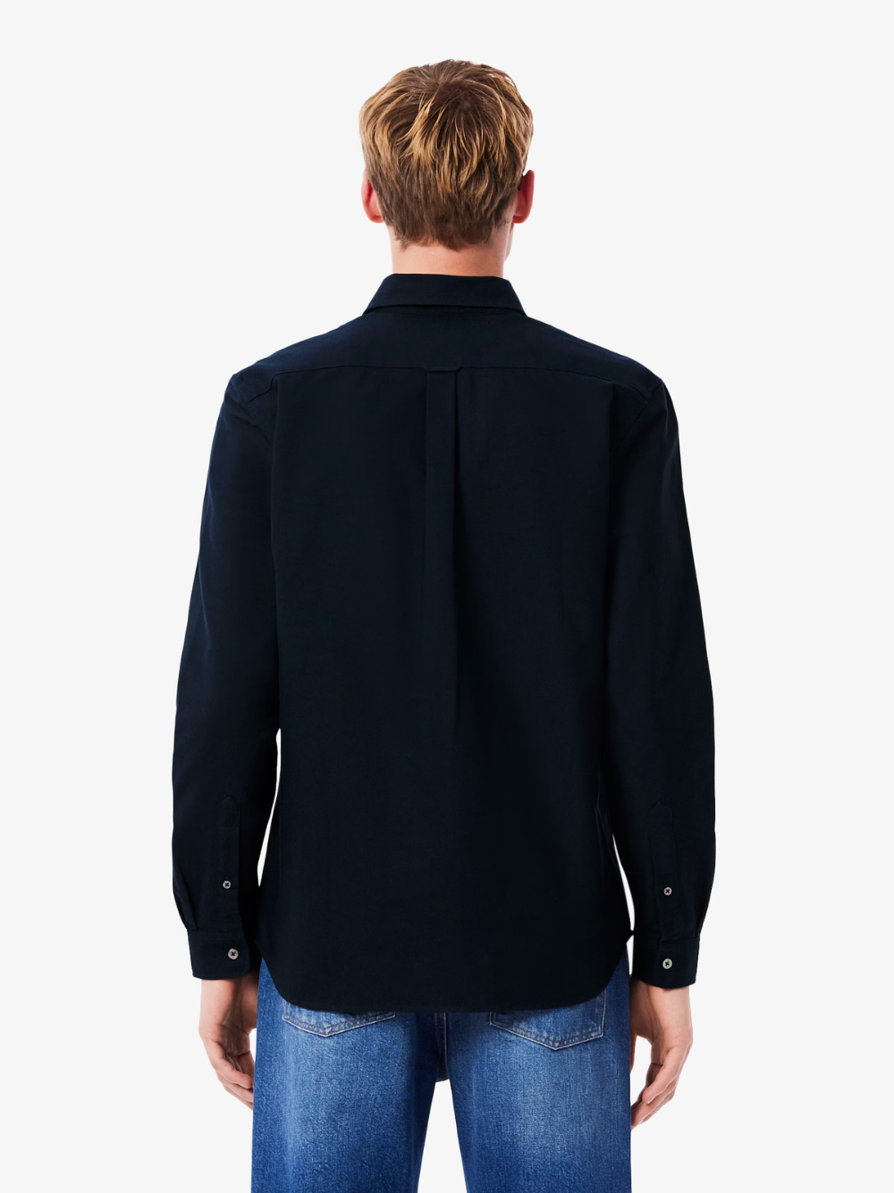 LACOSTE Regular Fit Oxford Shirt Navy