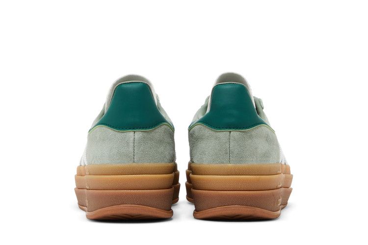 adidas Gazelle Bold Silver Green Gum (Womens)