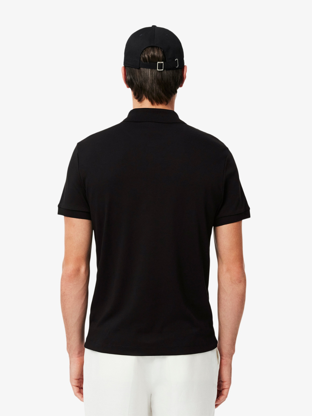 LACOSTE Regular Fit Cotton Pima Polo Shirt Black