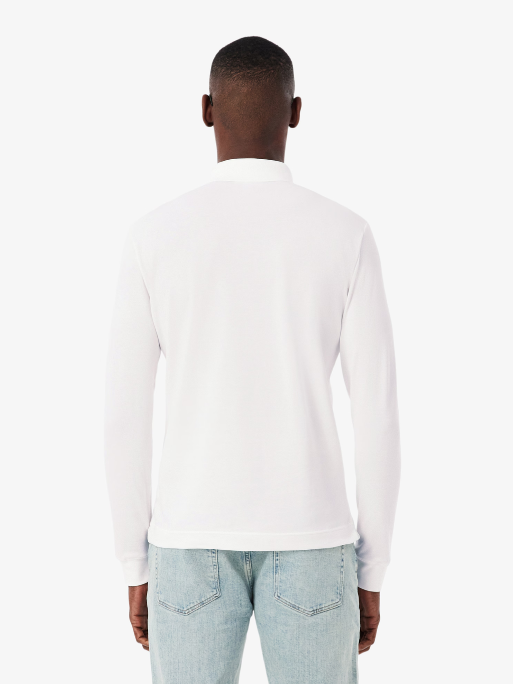 LACOSTE Regular Fit Paris Stretch Piqué Polo Shirt White