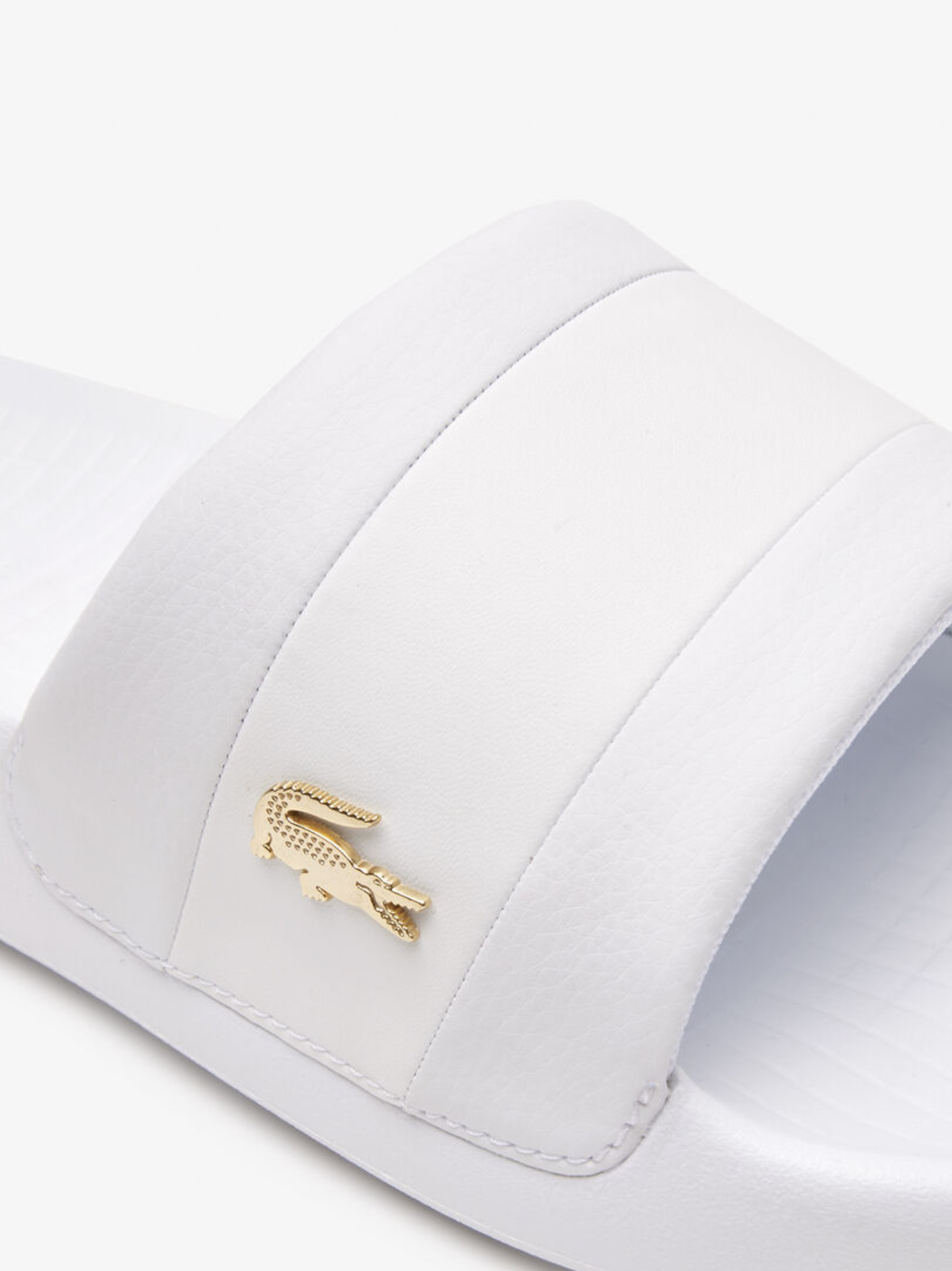 LACOSTE Serve Slide Hybrid Slides White/Gold