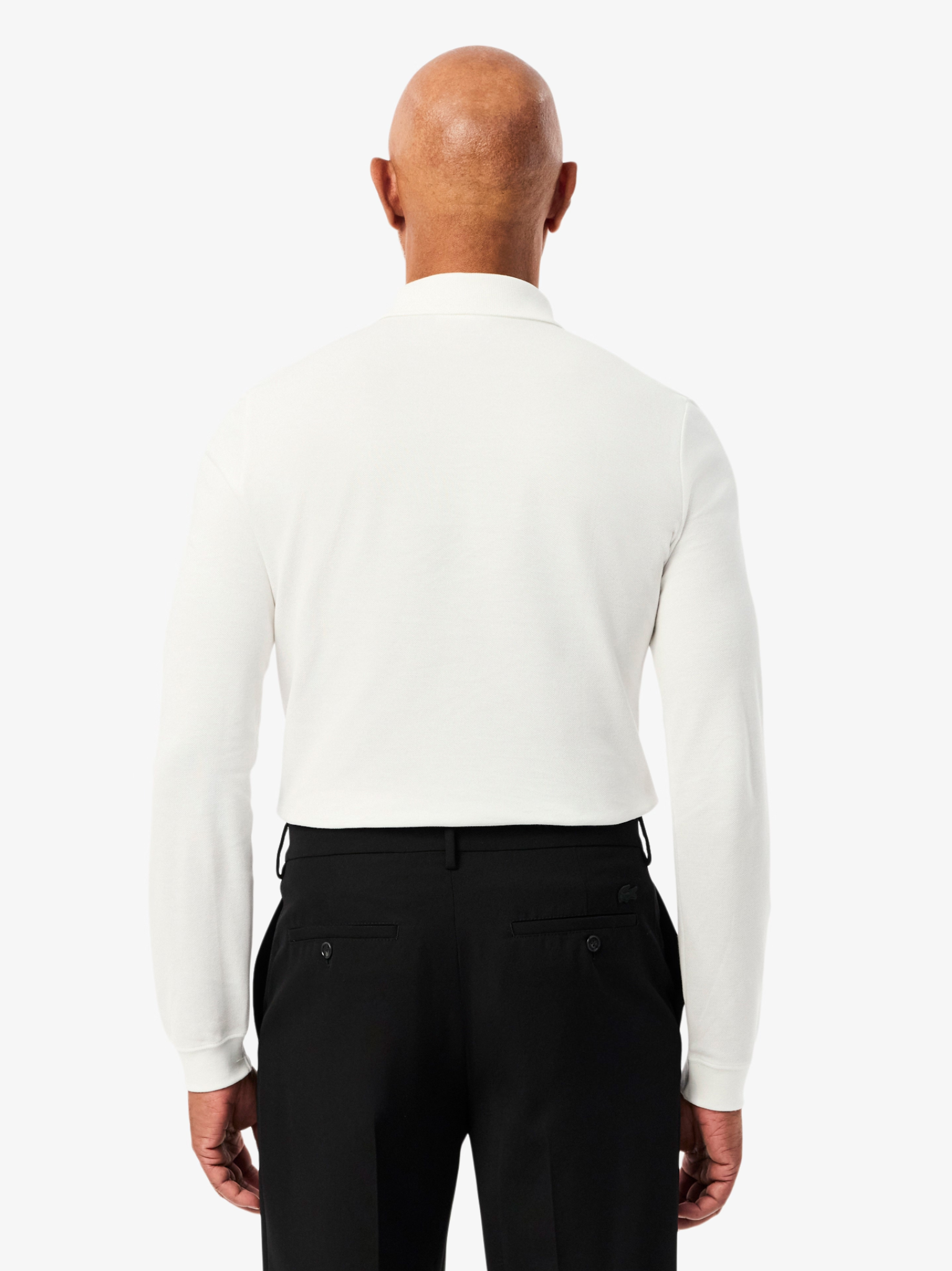 LACOSTE Slim Fit L.12.12 Long Sleeved Polo Shirt White