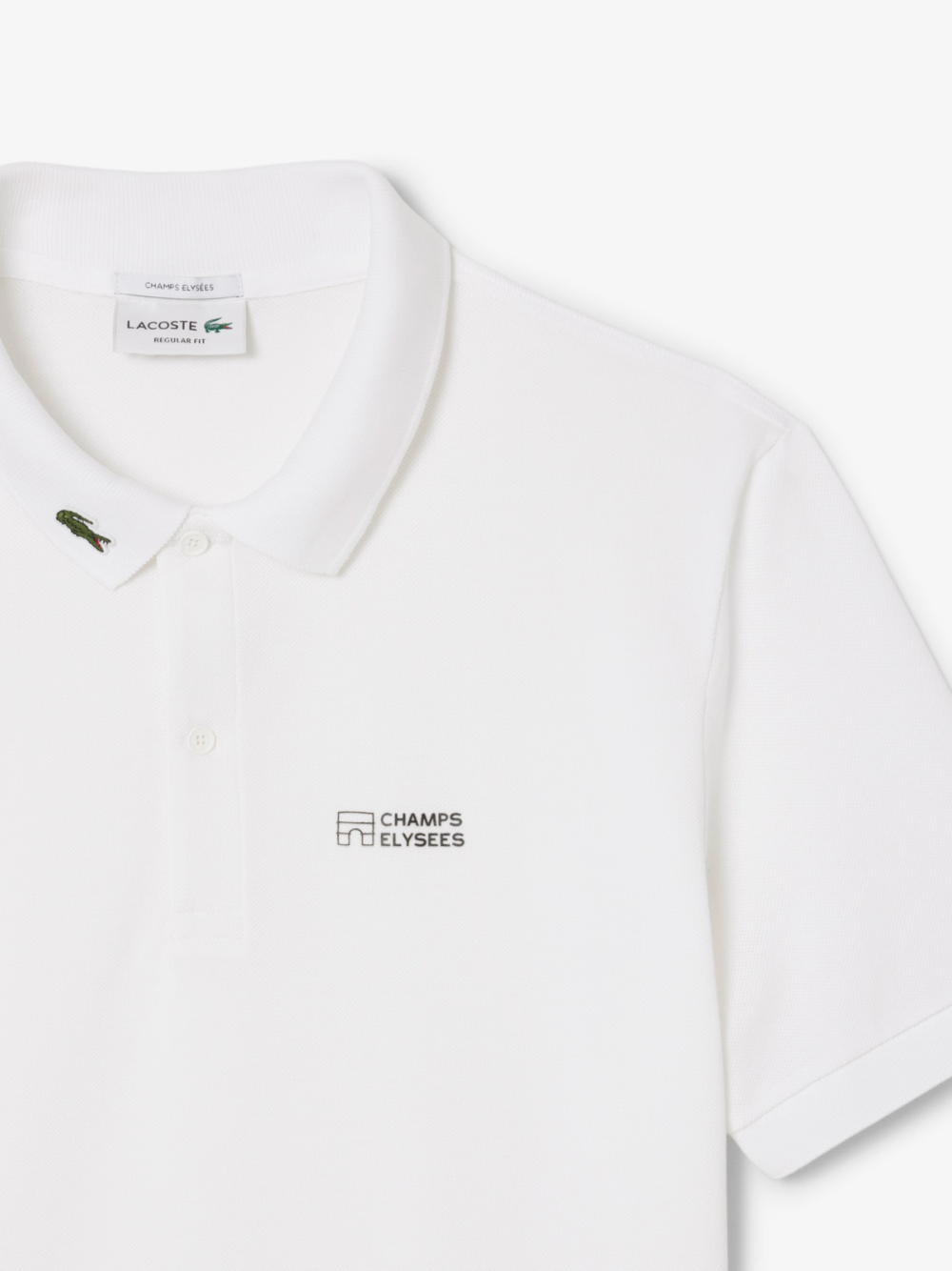 LACOSTE Regular Fit L.12.12 Champs-Élysées Edition Polo Shirt White
