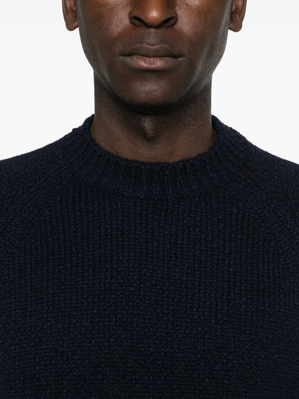 STONE ISLAND Crewneck Wool Sweater Navy
