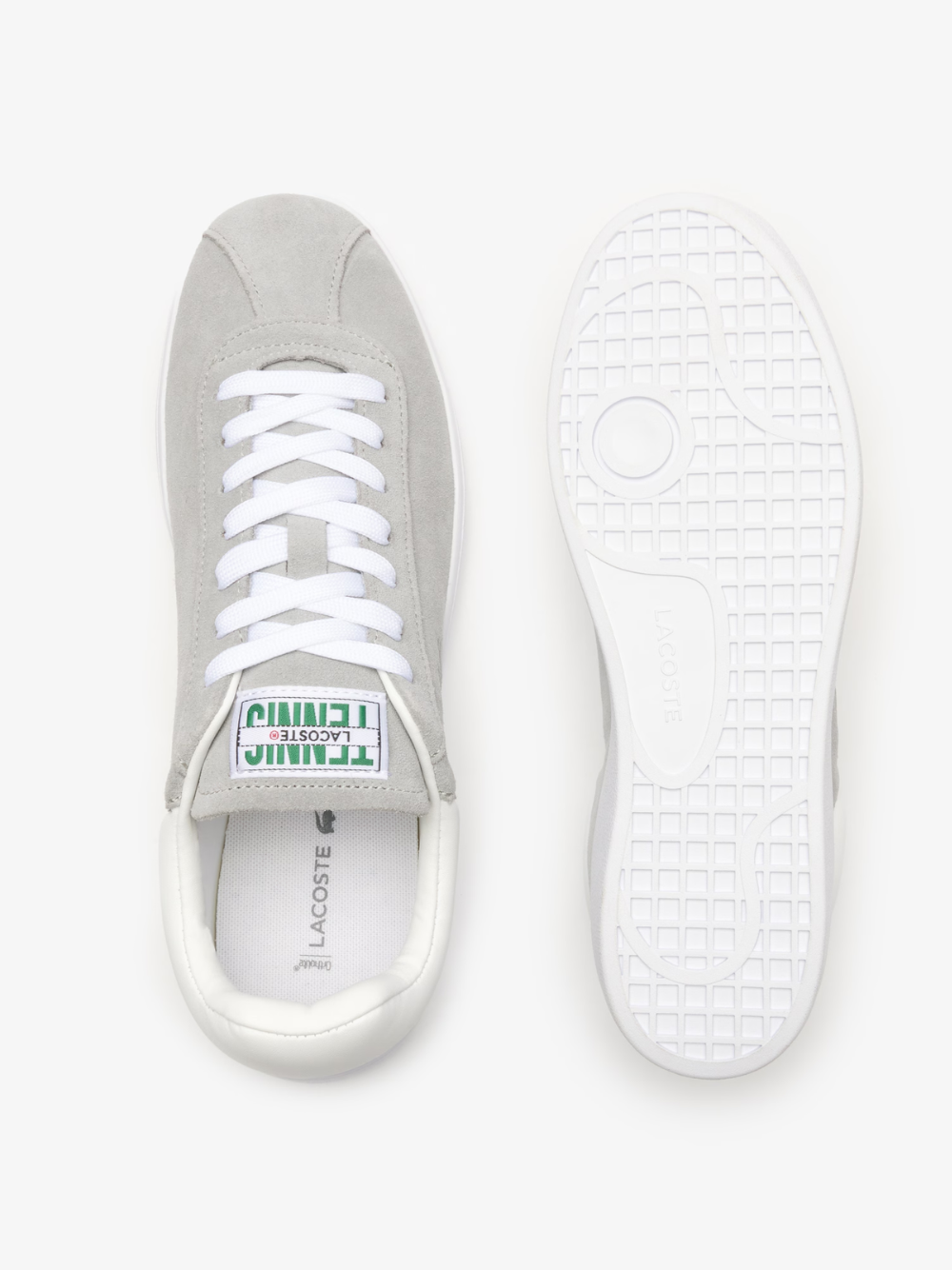 LACOSTE Baseshot Translucent Sole Sneakers Grey/White
