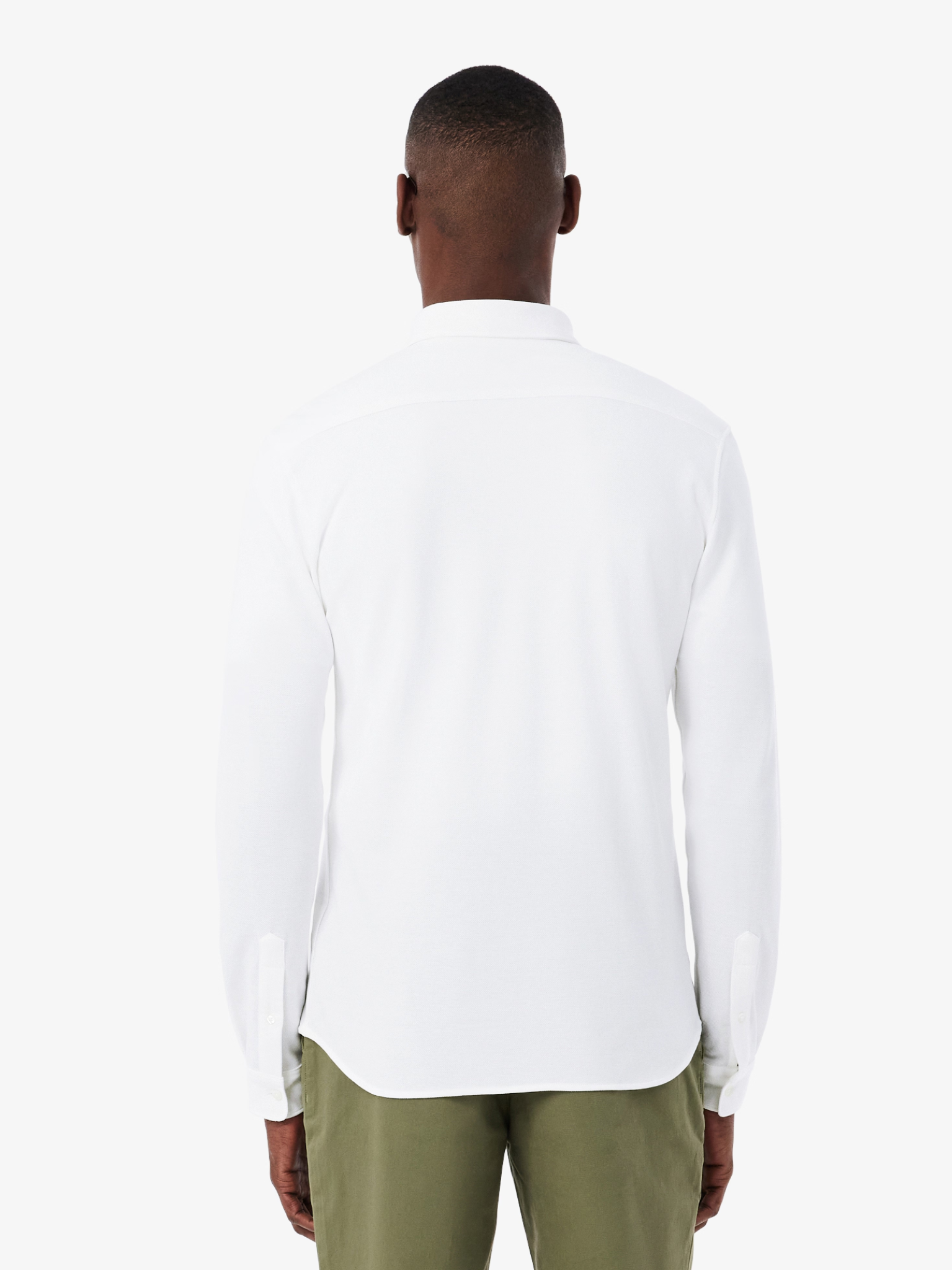 LACOSTE Slim Fit Cotton Piqué Shirt White