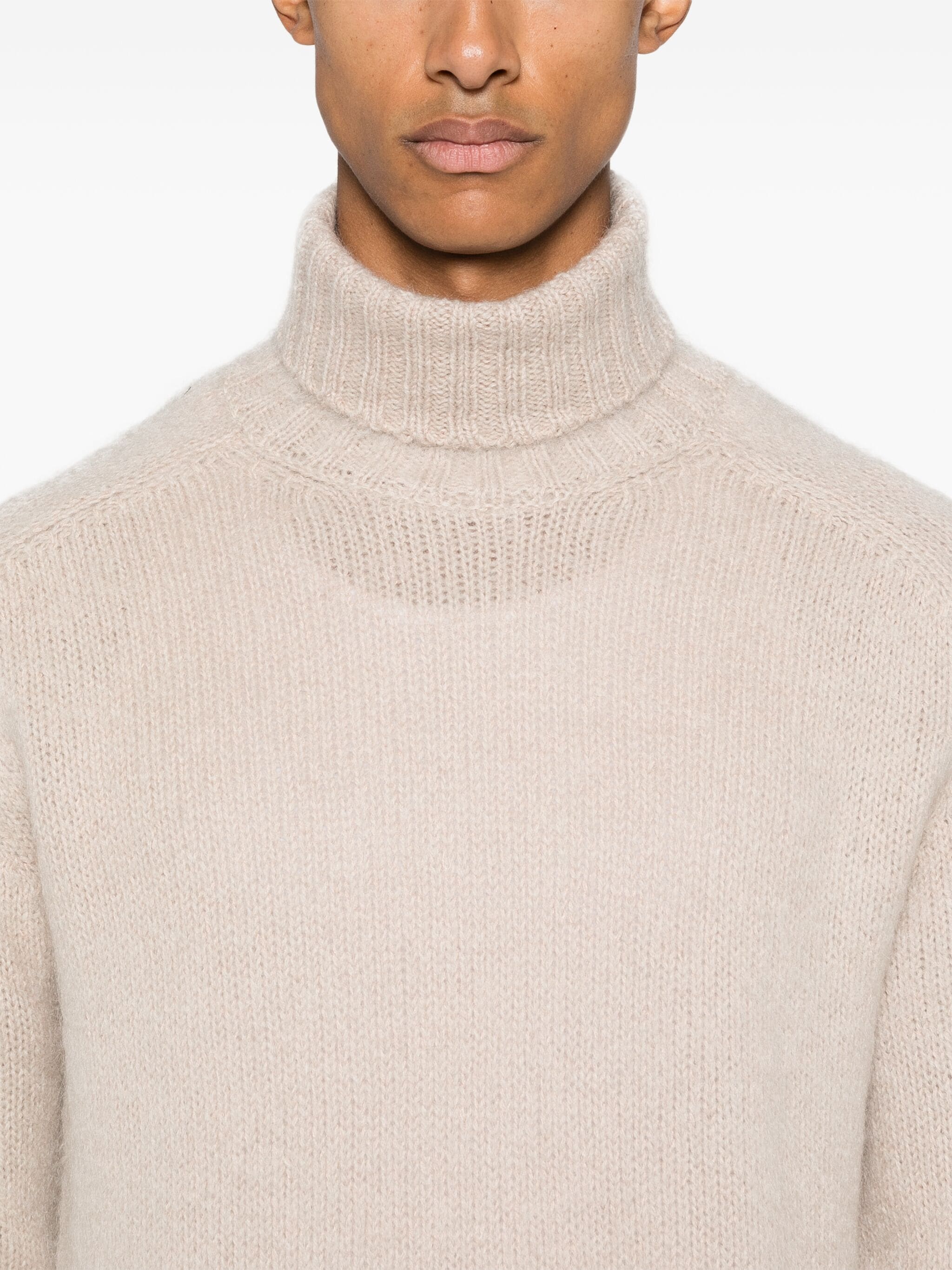 TOM FORD Turtleneck Knitted Sweater Pale Pink