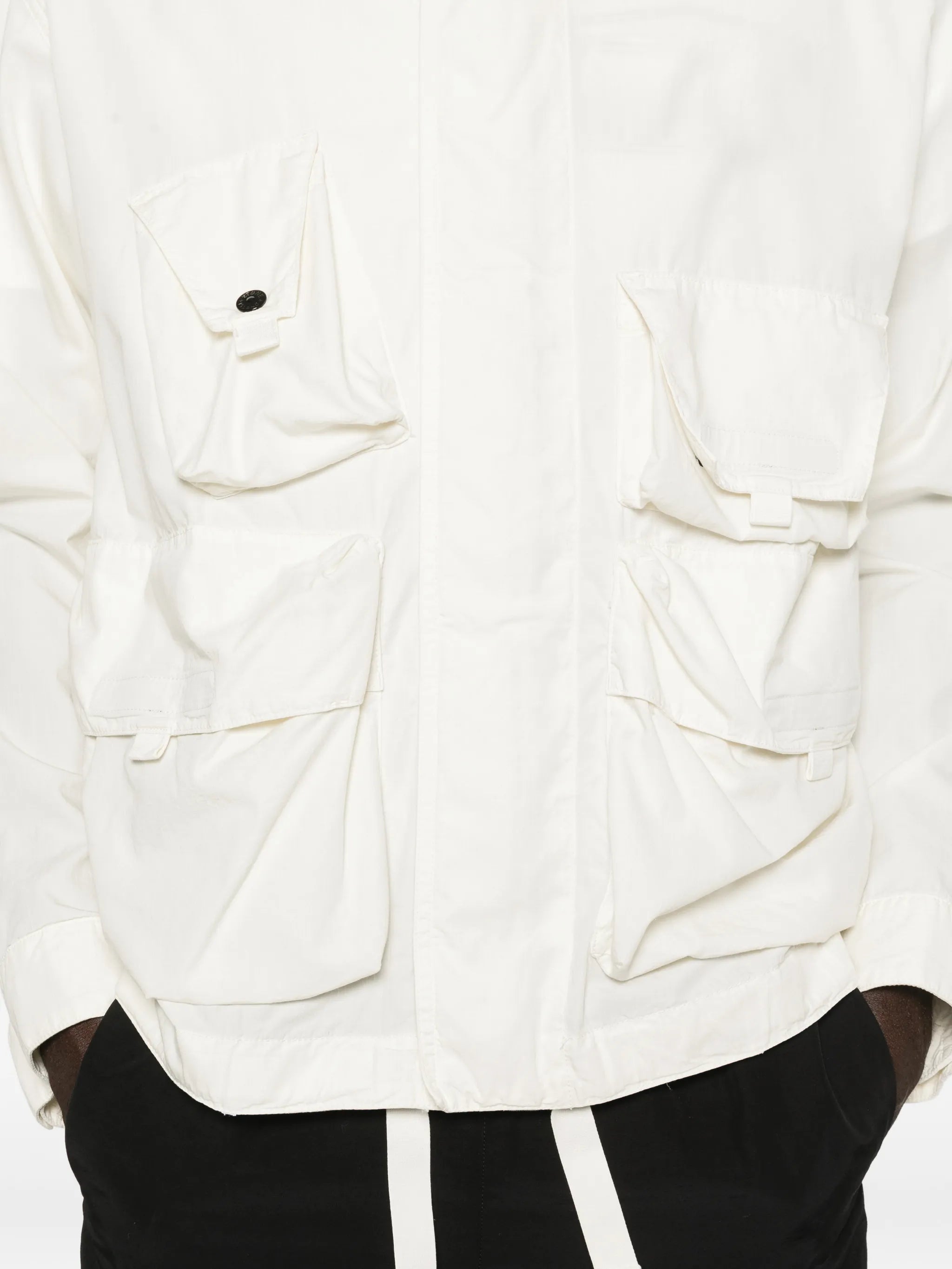 STONE ISLAND Pocket Zip Jacket White