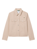 LACOSTE WOMEN Cotton Denim Jacket Beige