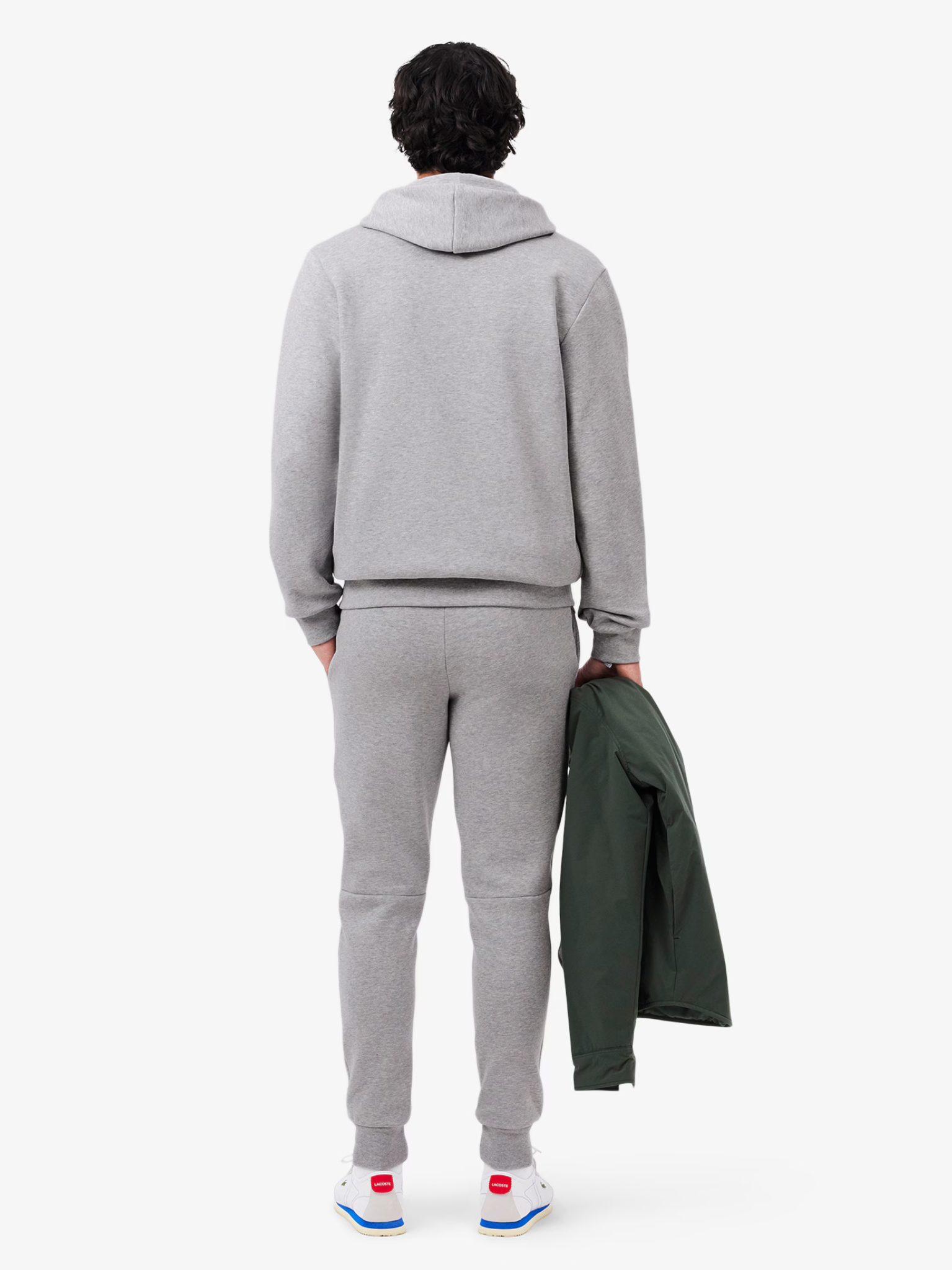 LACOSTE Hooded Tracksuit Light Grey