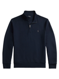 RALPH LAUREN Estate-rib Quarter-zip Pullover Navy
