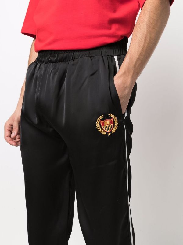 BEL-AIR ATHLETICS Logo Embroidered Track Pants Black