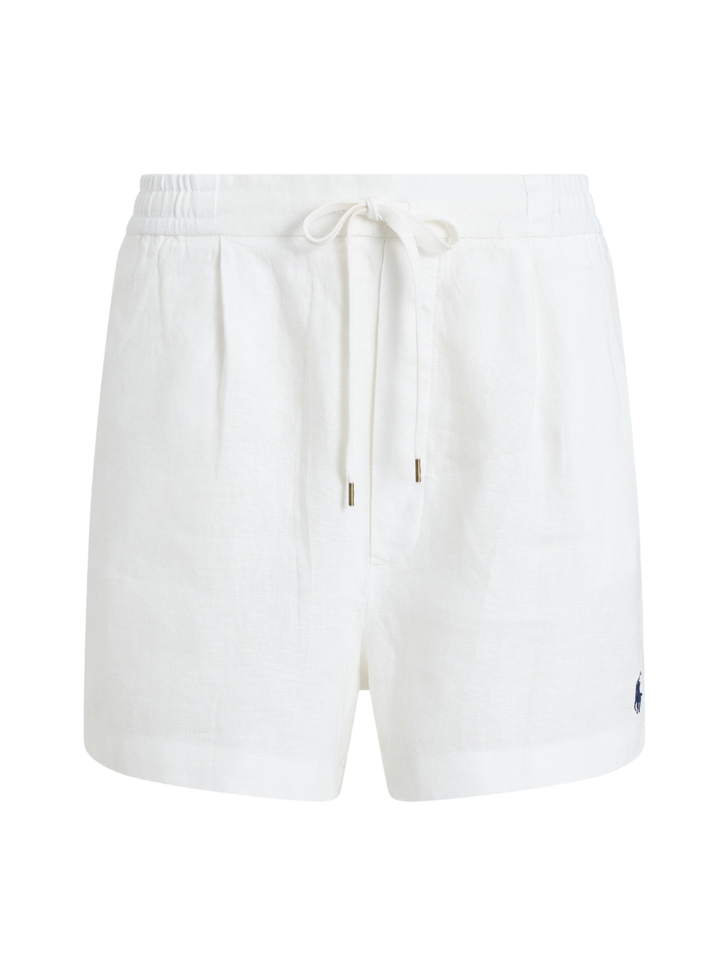 RALPH LAUREN WOMEN Linen Drawstring Shorts White