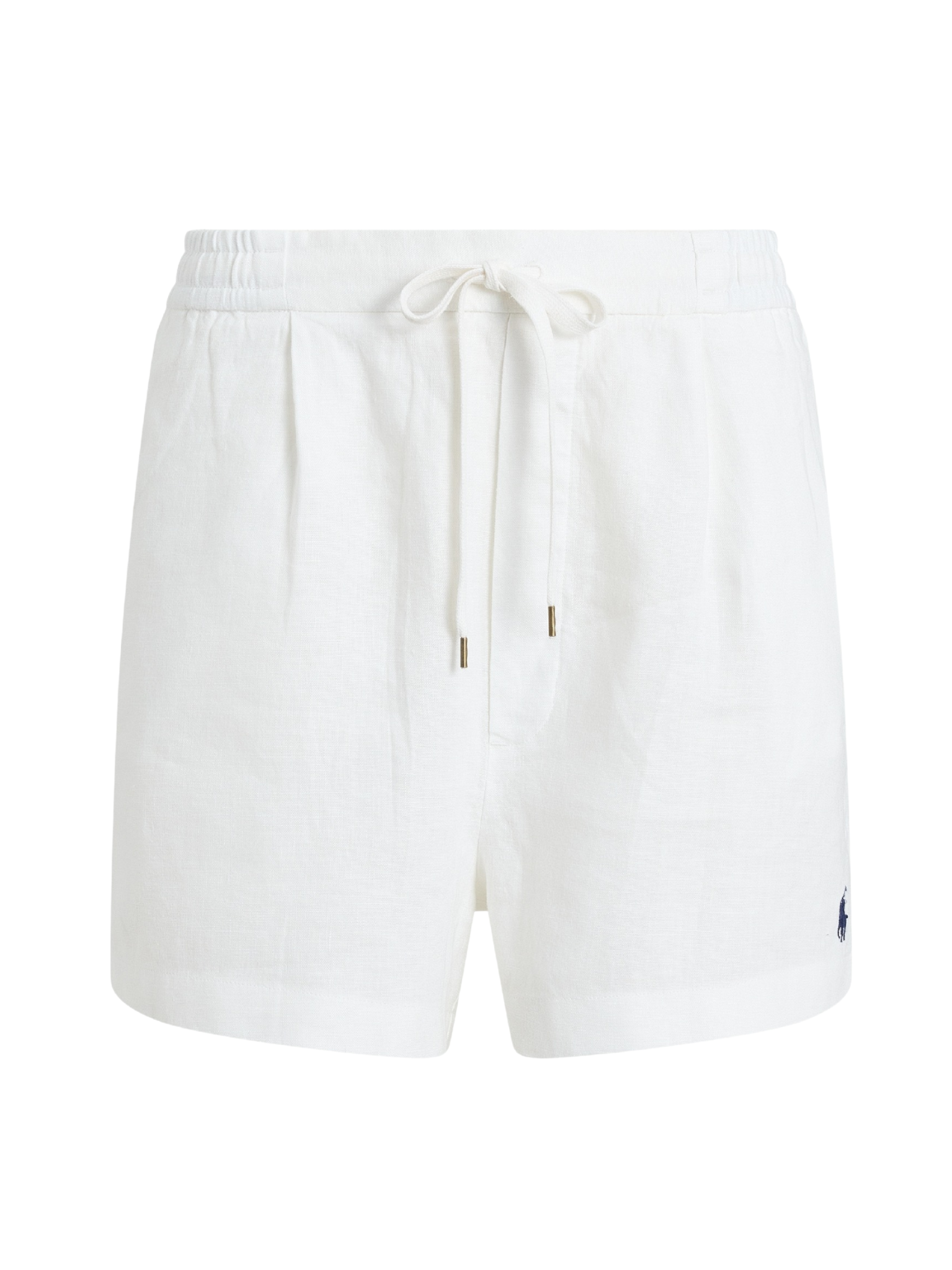 RALPH LAUREN WOMEN Linen Drawstring Shorts White