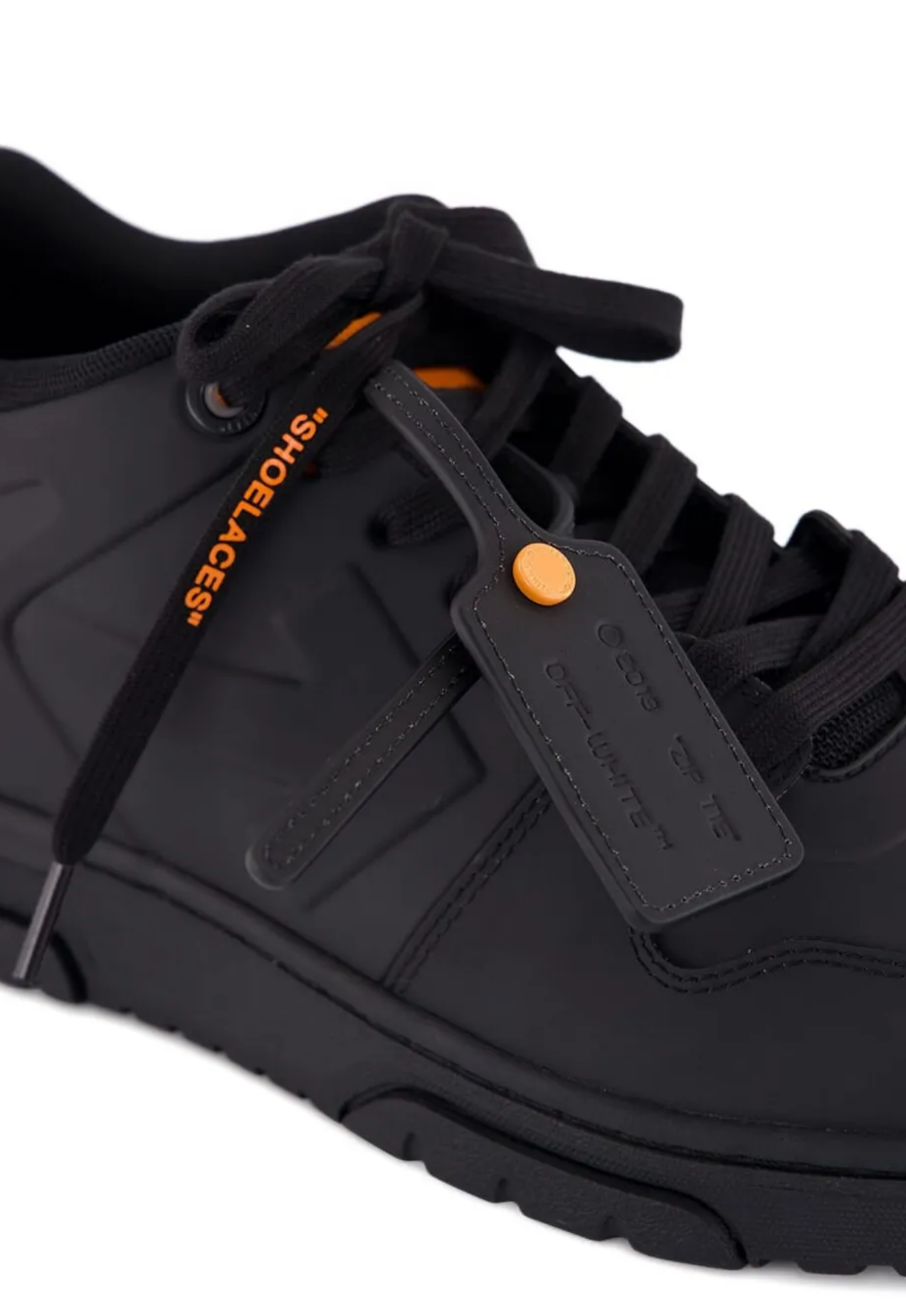 OFF WHITE MENS Out Of Office Molded Sneakers Black/Orange