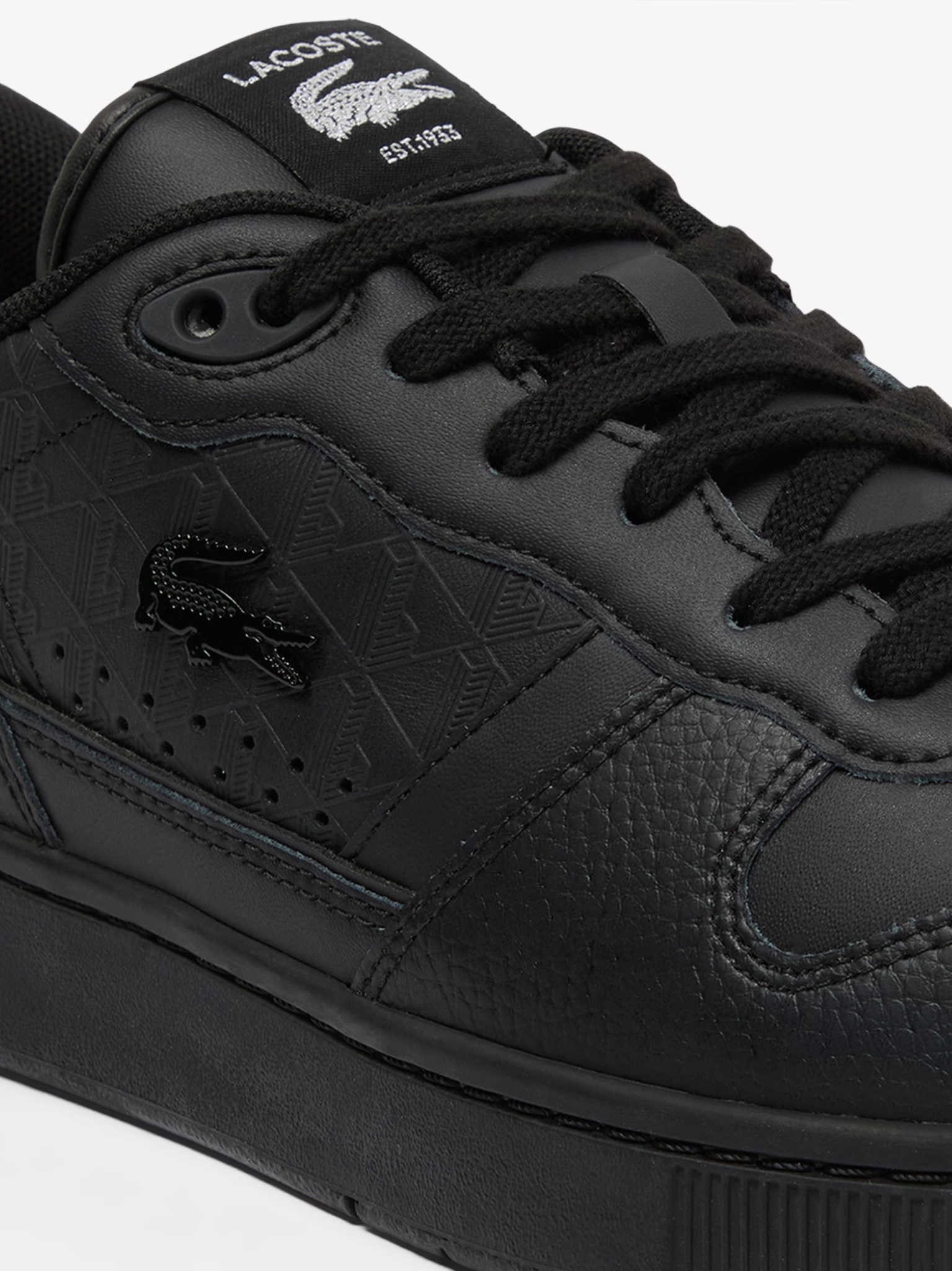 LACOSTE T-Clip Set Leather Sneakers Black