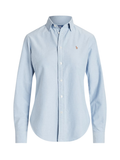 RALPH LAUREN WOMEN Slim Fit Oxford Shirt Blue