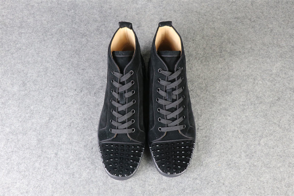 CL Lou Spikes Orlato High-Top ‘Black Suede’