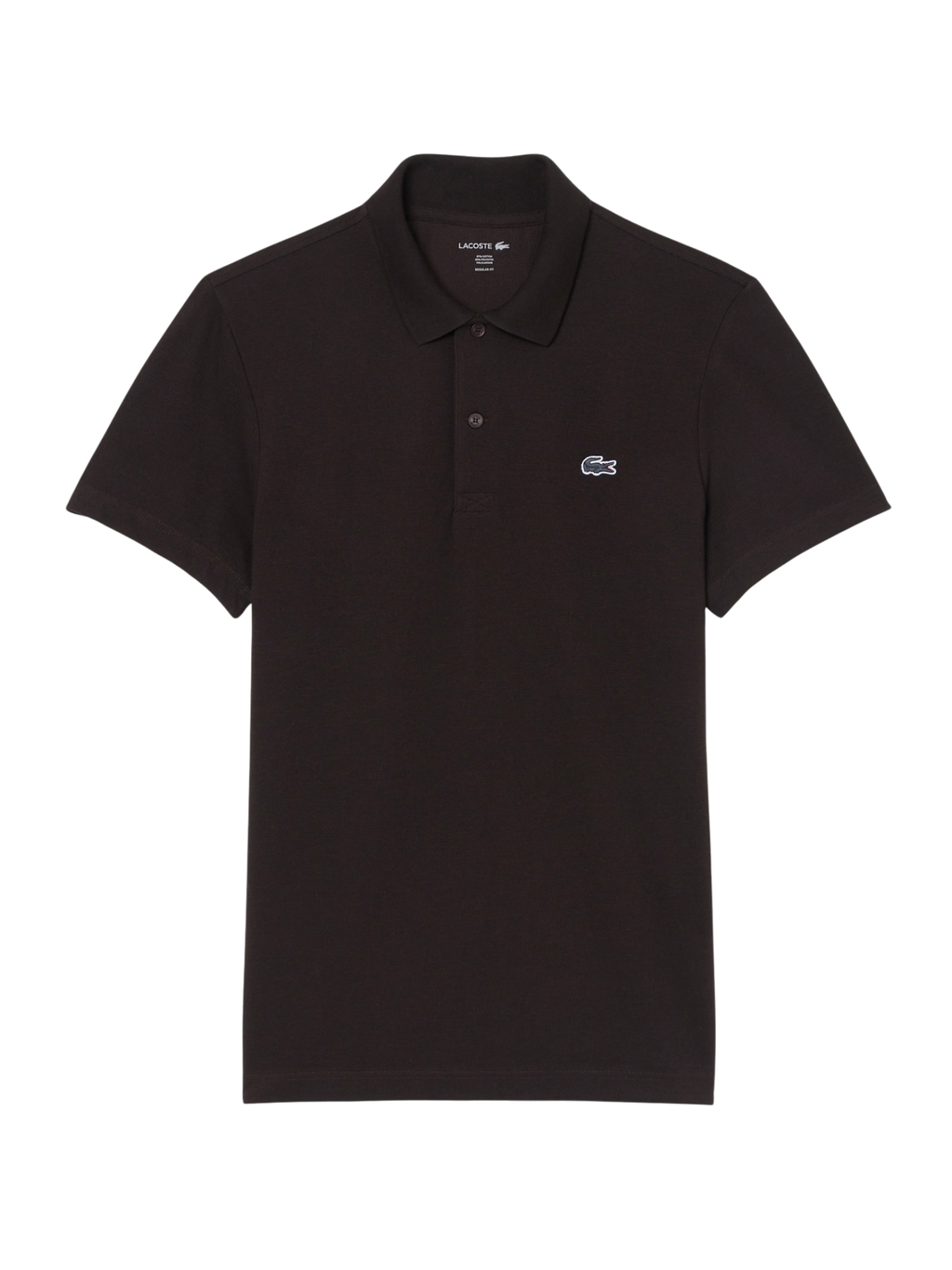 LACOSTE Regular Fit Cotton Blend Polo Shirt Brown