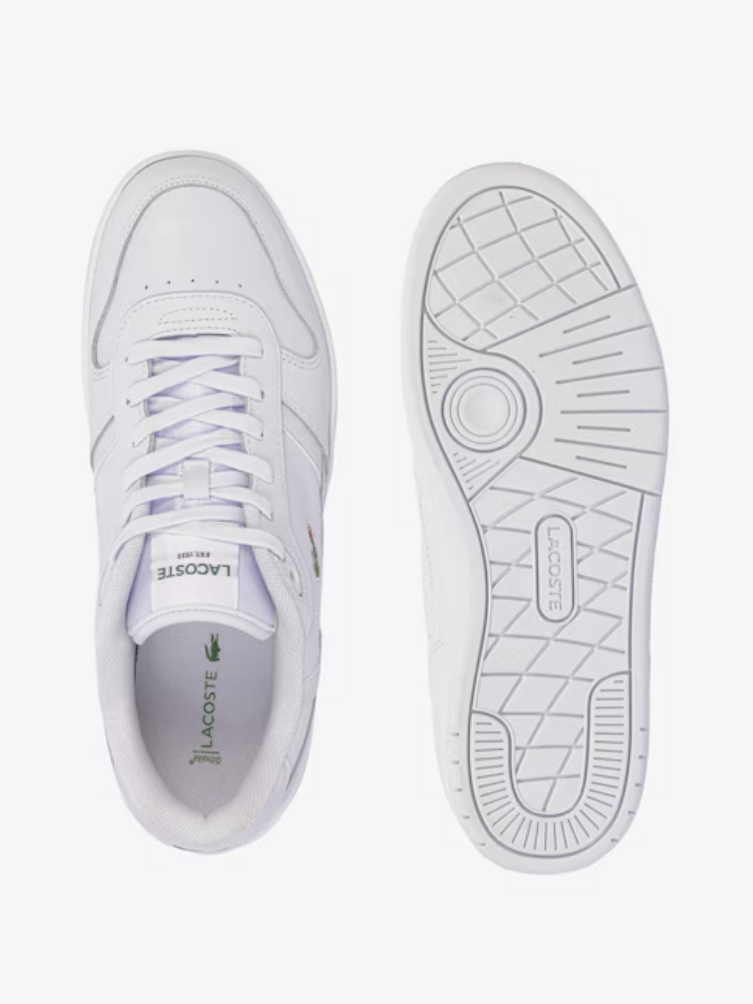 LACOSTE T-Clip Set Leather Sneakers White