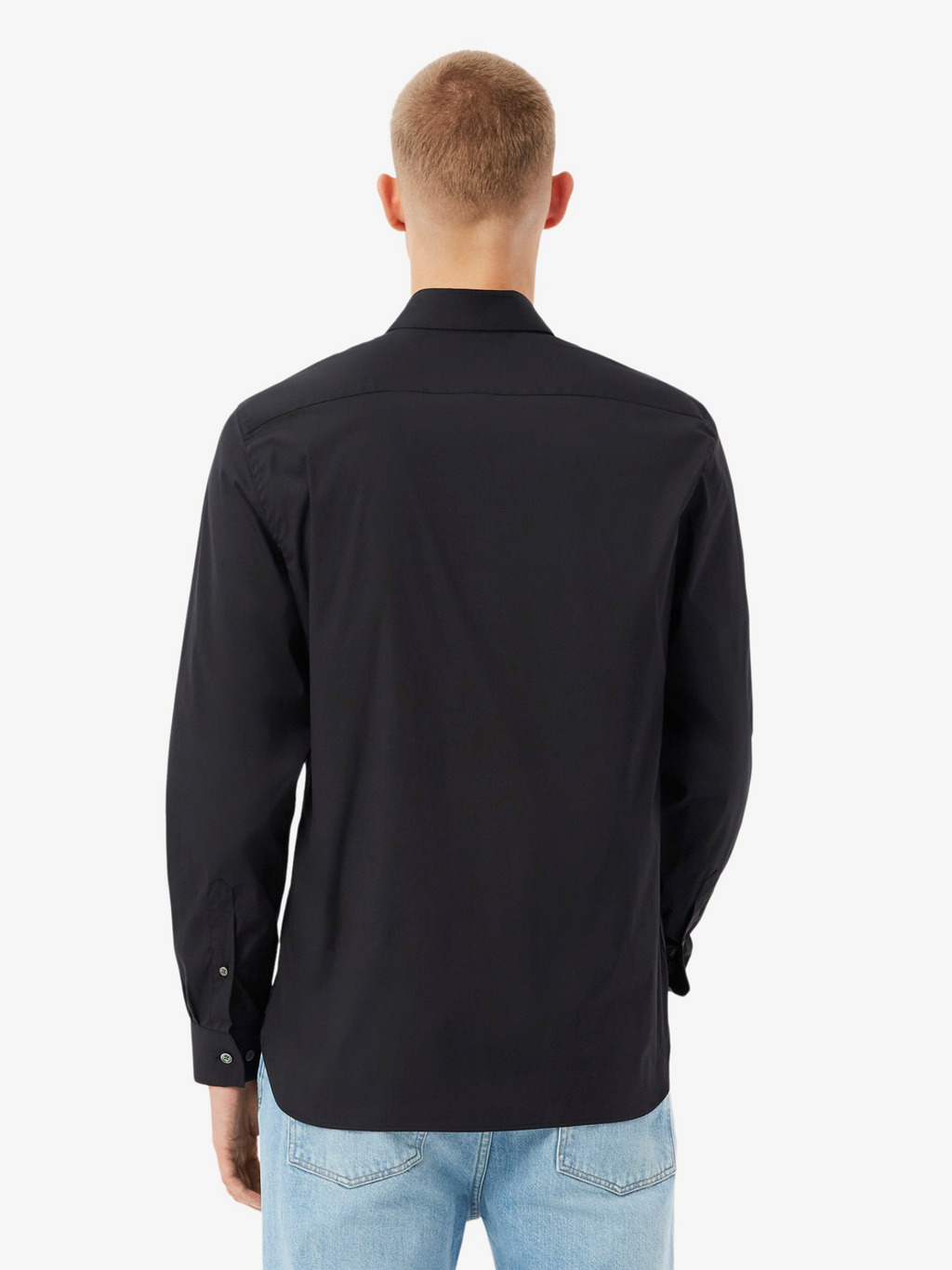 LACOSTE Slim Fit Stretch Poplin Shirt Black