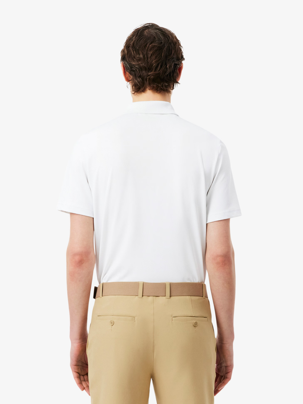 LACOSTE Ultra Dry Stretch Golf Polo Shirt White