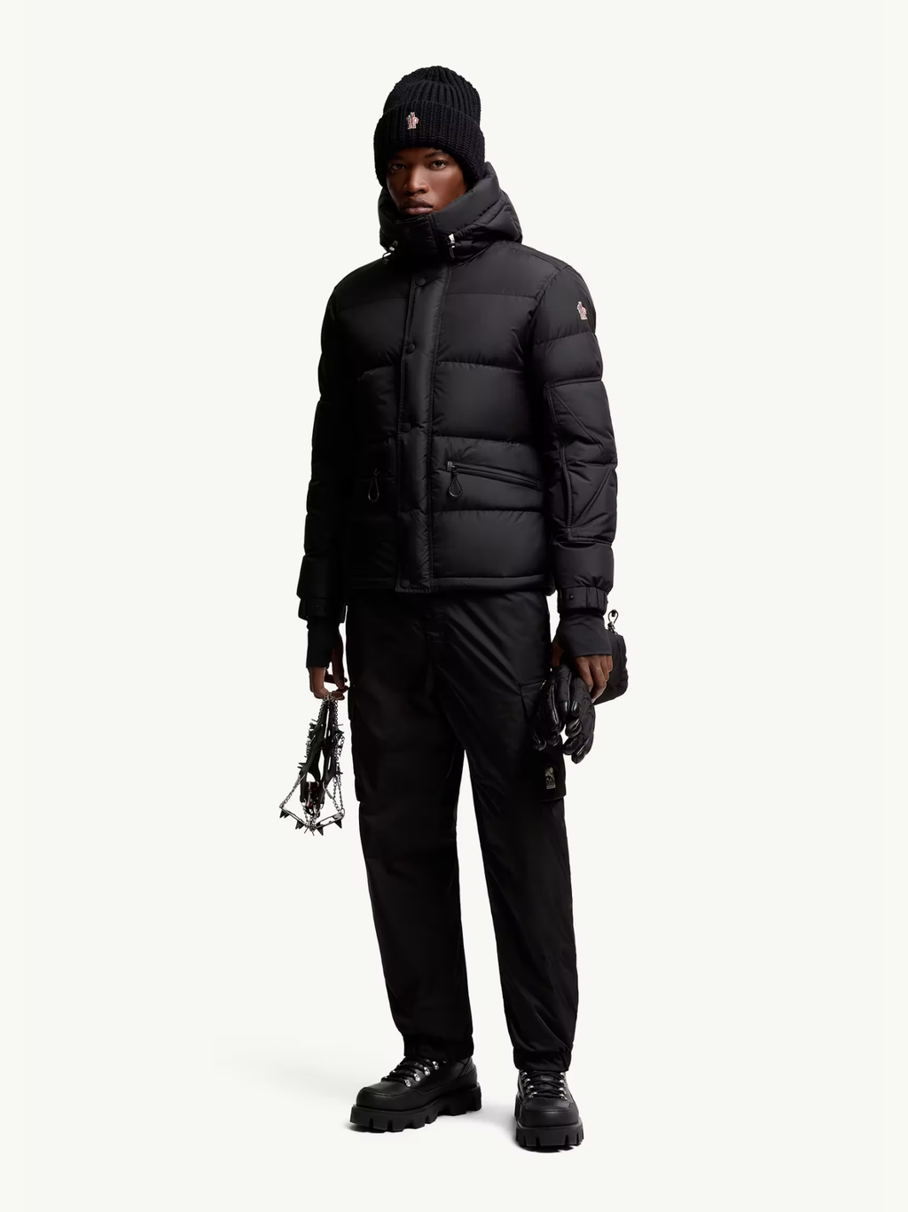 MONCLER GRENOBLE Kasanka Hooded Insulated Ski Jacket Black