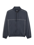 LACOSTE Water-Repellent Trim Accent Track Jacket Dark Grey