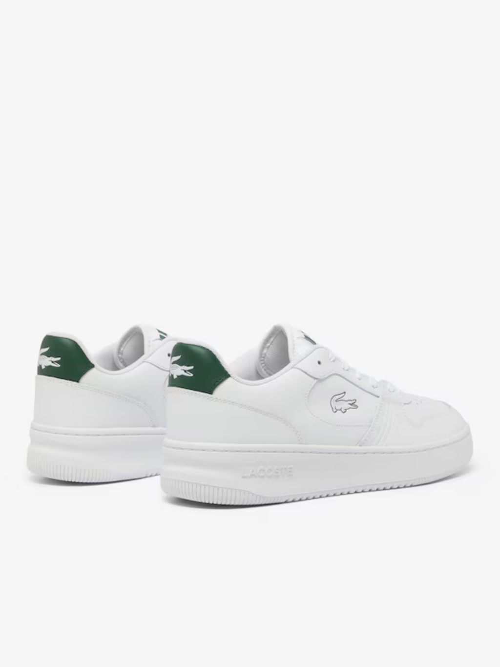LACOSTE L001 Set Leather Sneakers White/Dark Green
