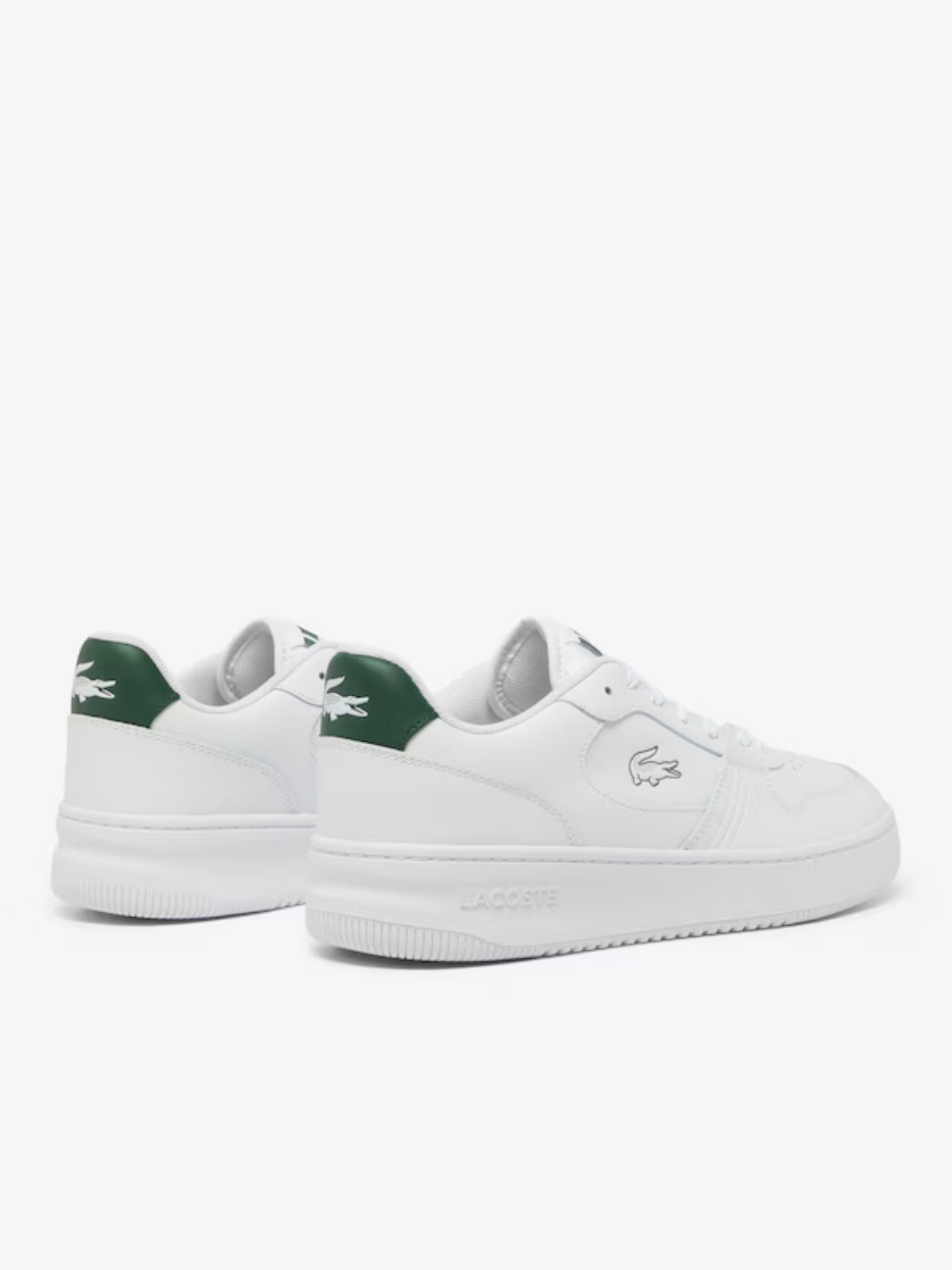 LACOSTE L001 Set Leather Sneakers White/Dark Green