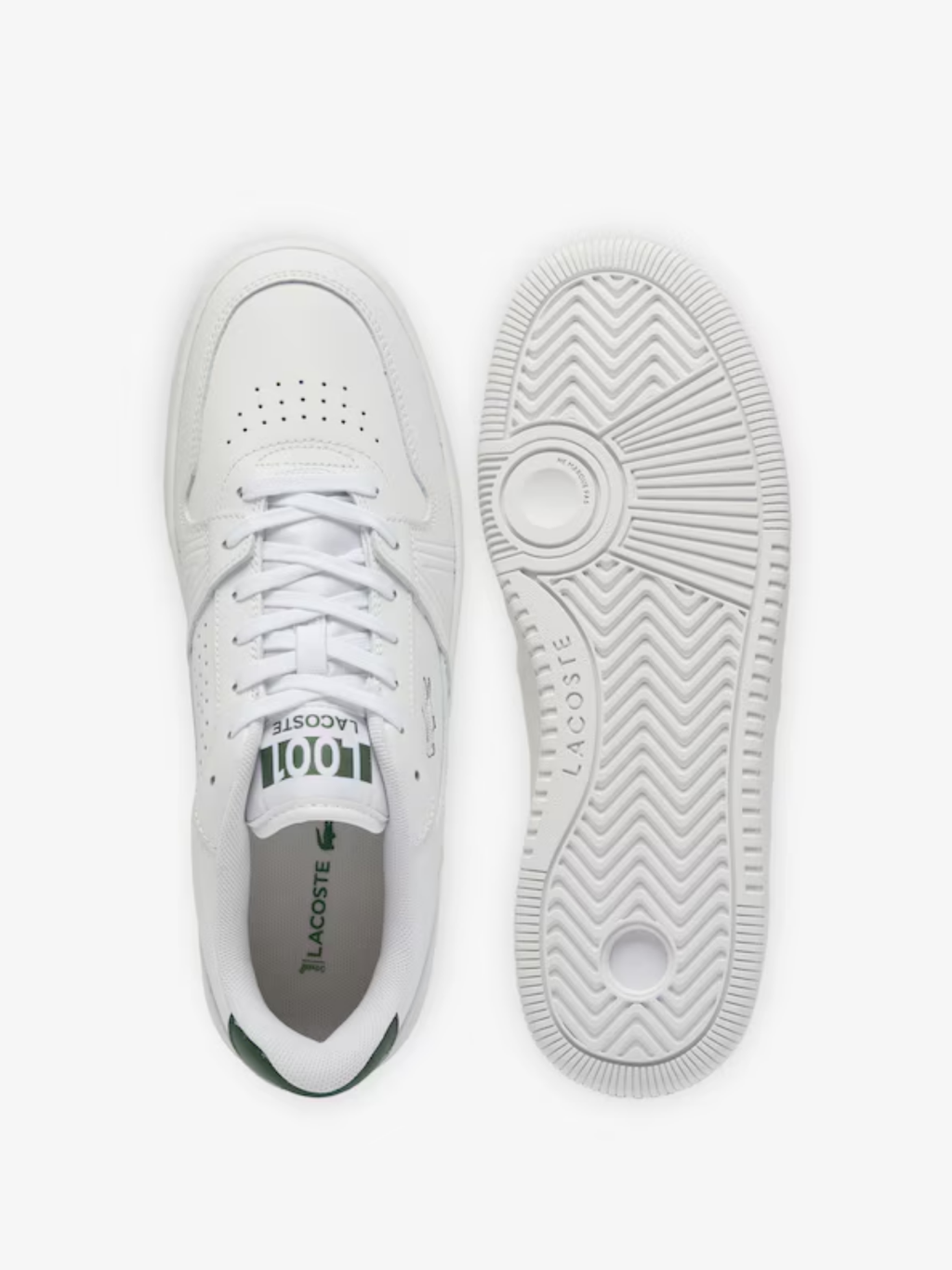 LACOSTE L001 Set Leather Sneakers White/Dark Green