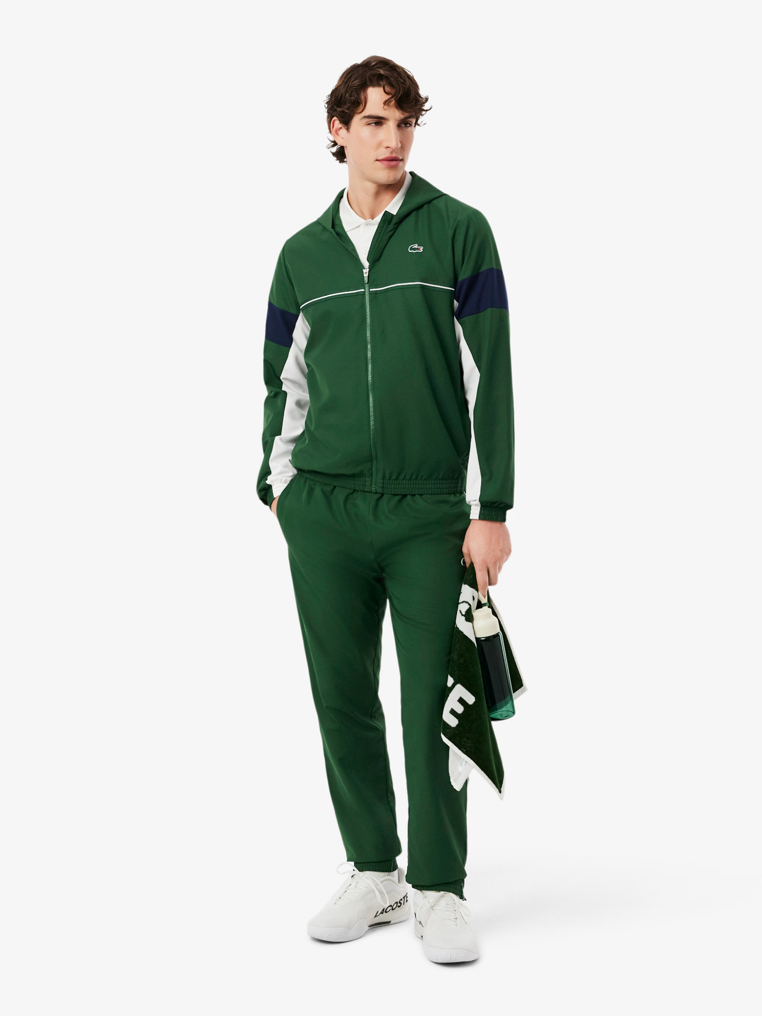LACOSTE Sport Colour-Block Track Jacket Pine Green