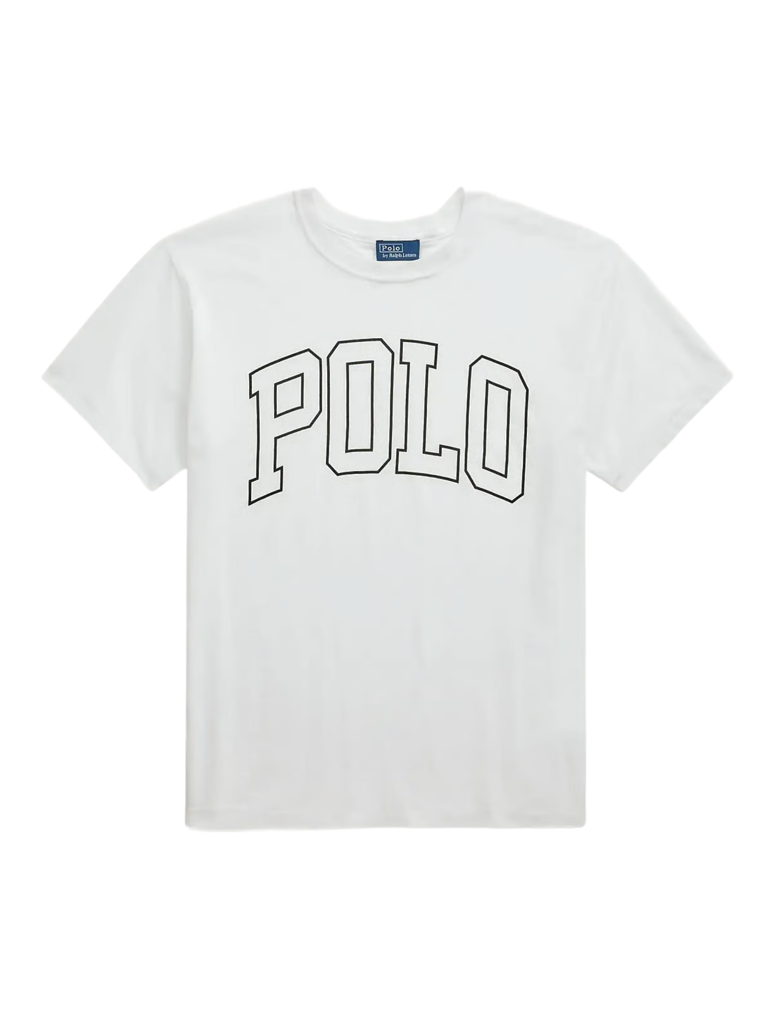 RALPH LAUREN WOMEN Logo Cotton Jersey Crewneck Tee White