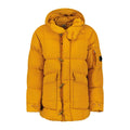 CP Company Flatt Nylon Padded Lens Down Jacket in Desert Sun