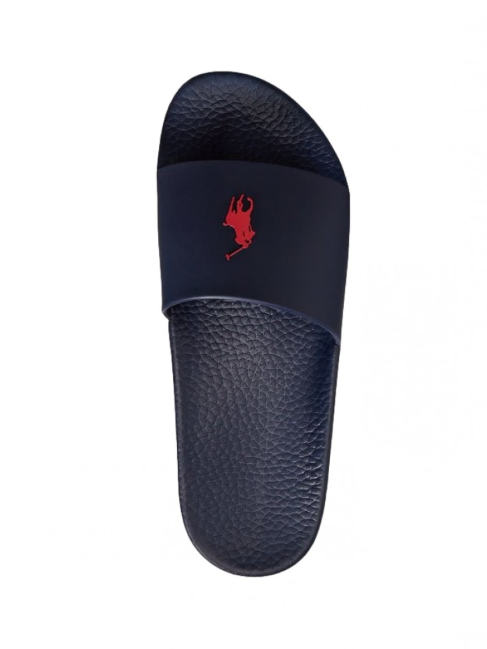 RALPH LAUREN Signature Pony Slides Navy/Red