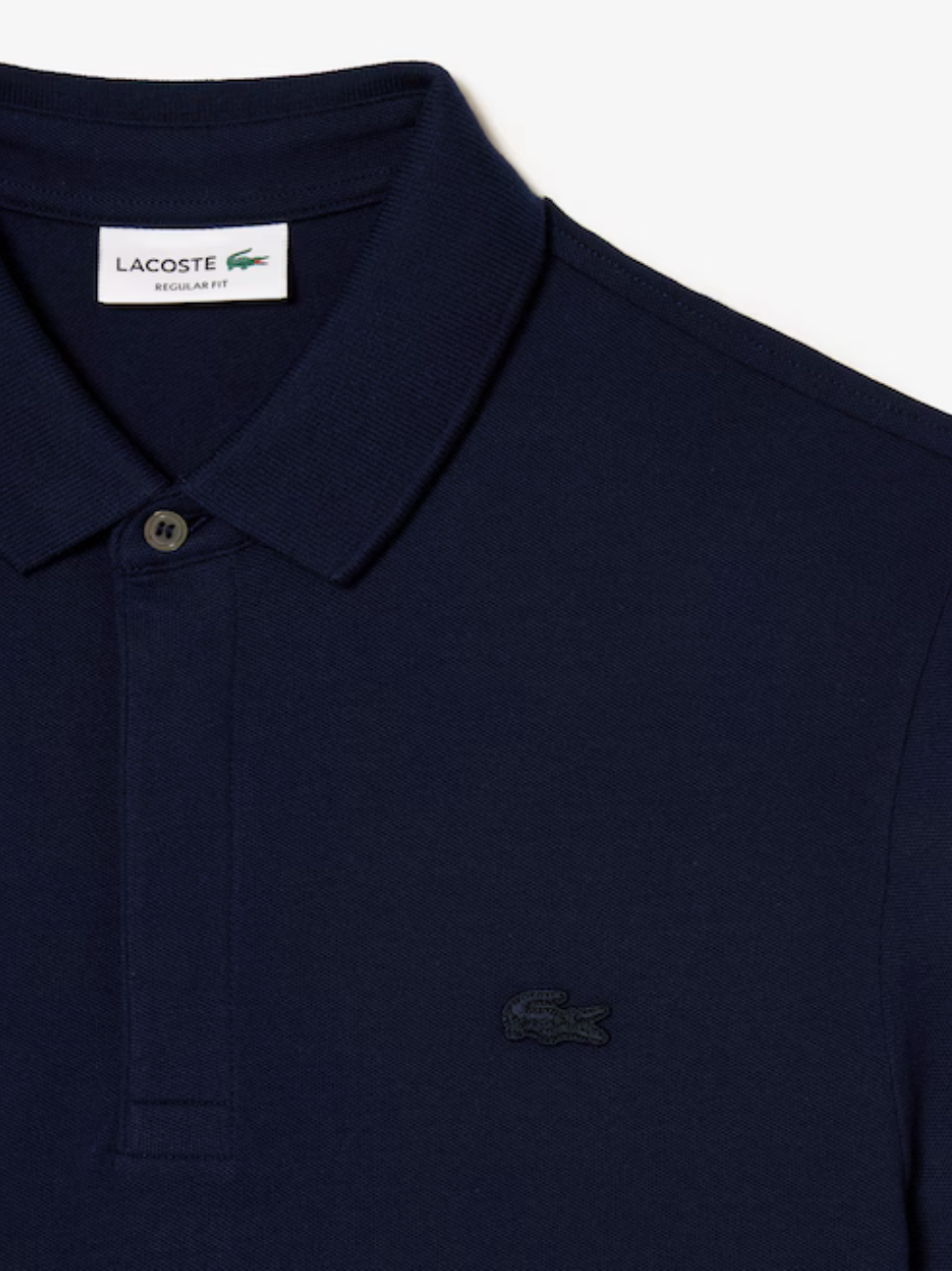 LACOSTE Regular Fit Paris Stretch Piqué Polo Shirt Midnight Blue