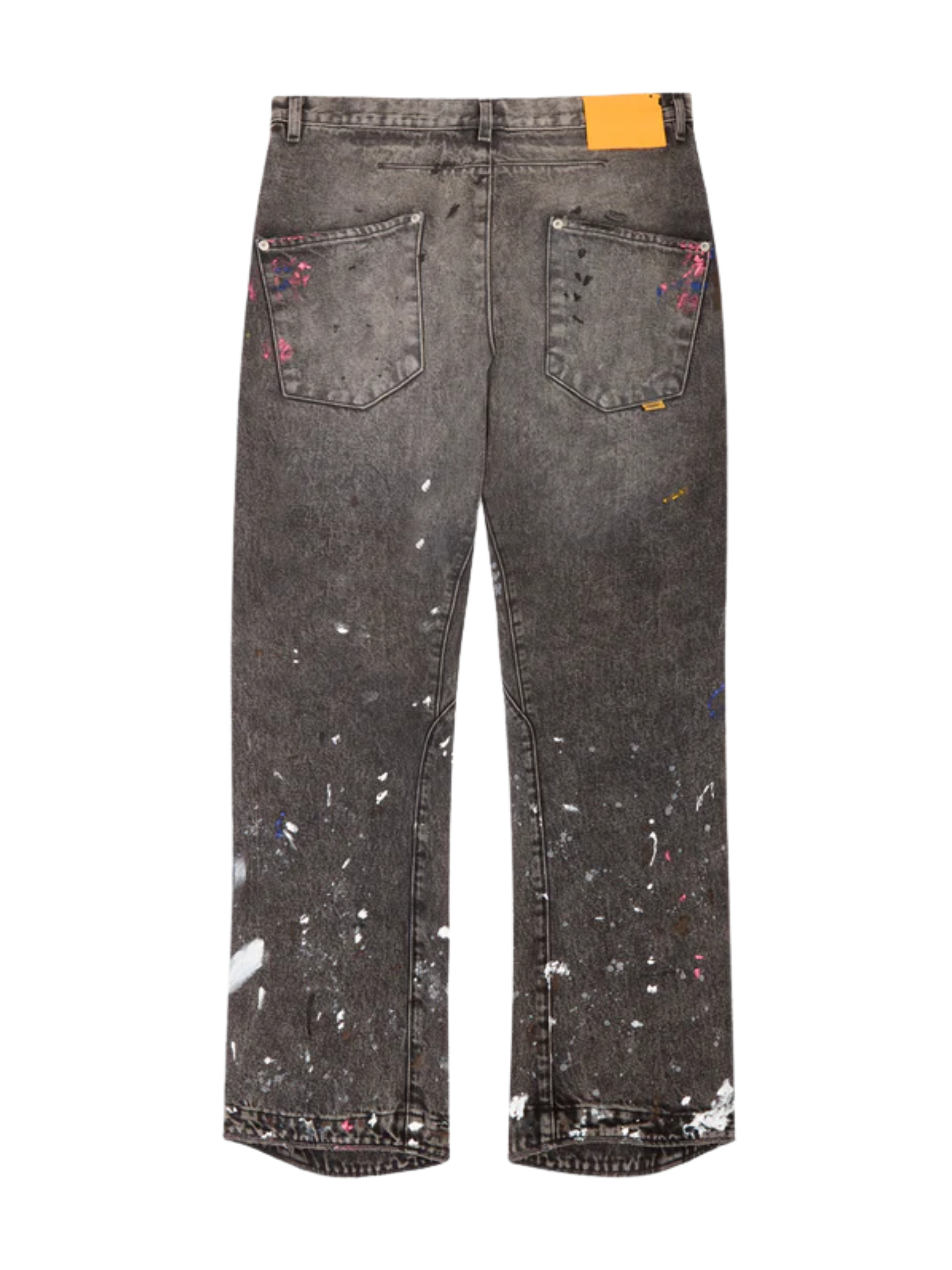 GALLERY DEPT. Zip Denim Jeans Black/Paint