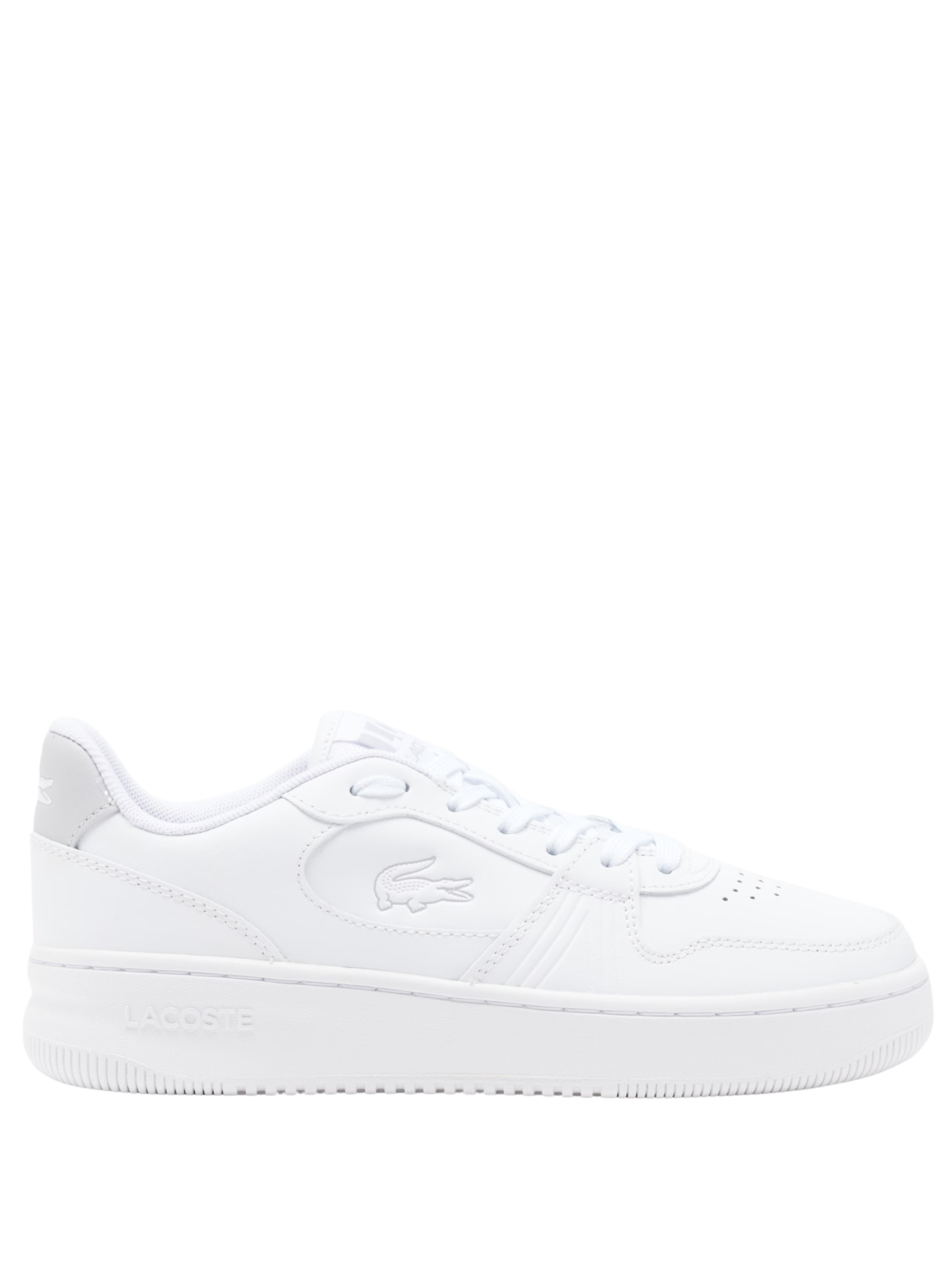 LACOSTE WOMEN L001 Set Leather Sneakers White